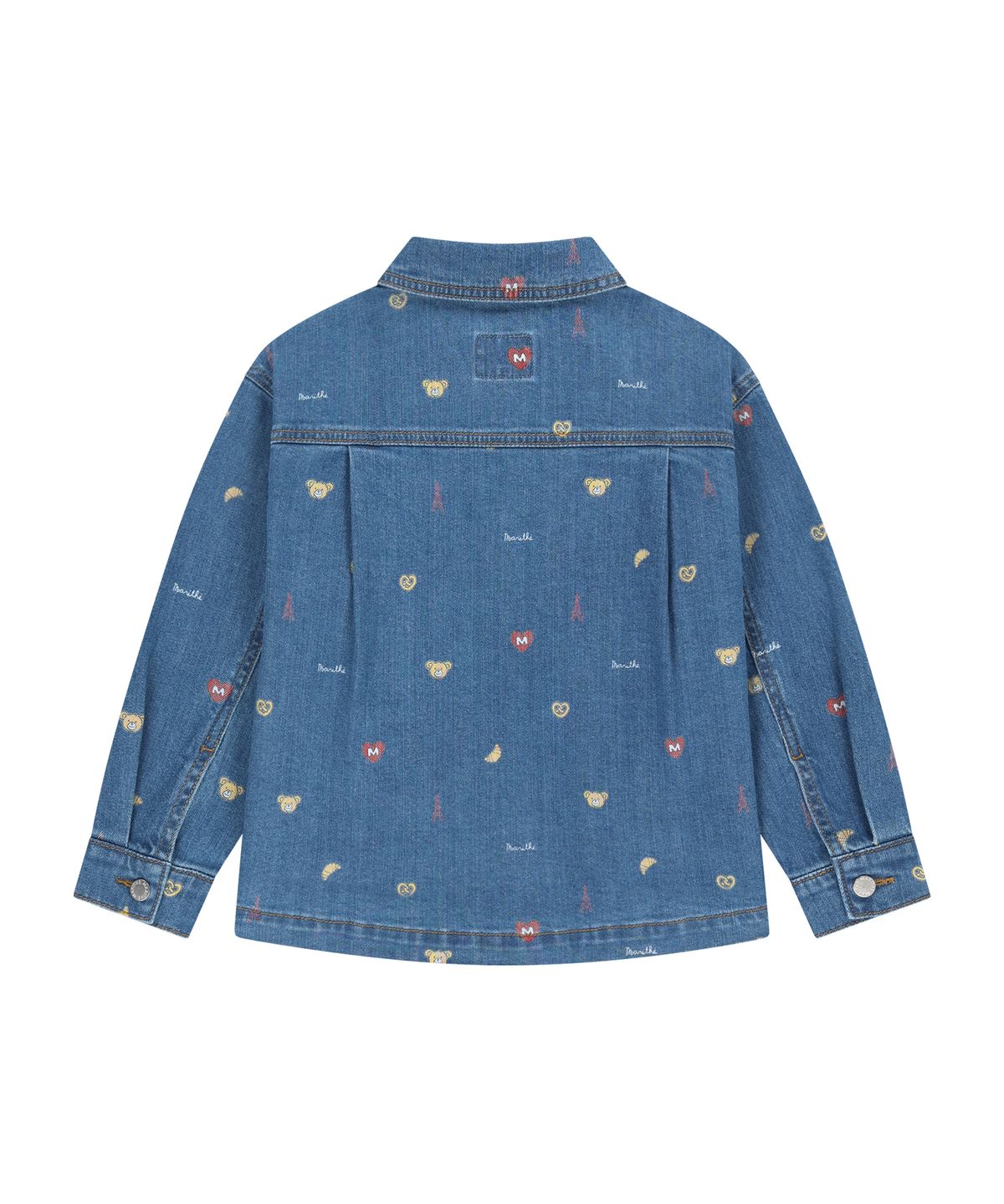 마리떼 키즈(MARITHÉ KIDS) KIDS PRINTED DENIM JACKET blue