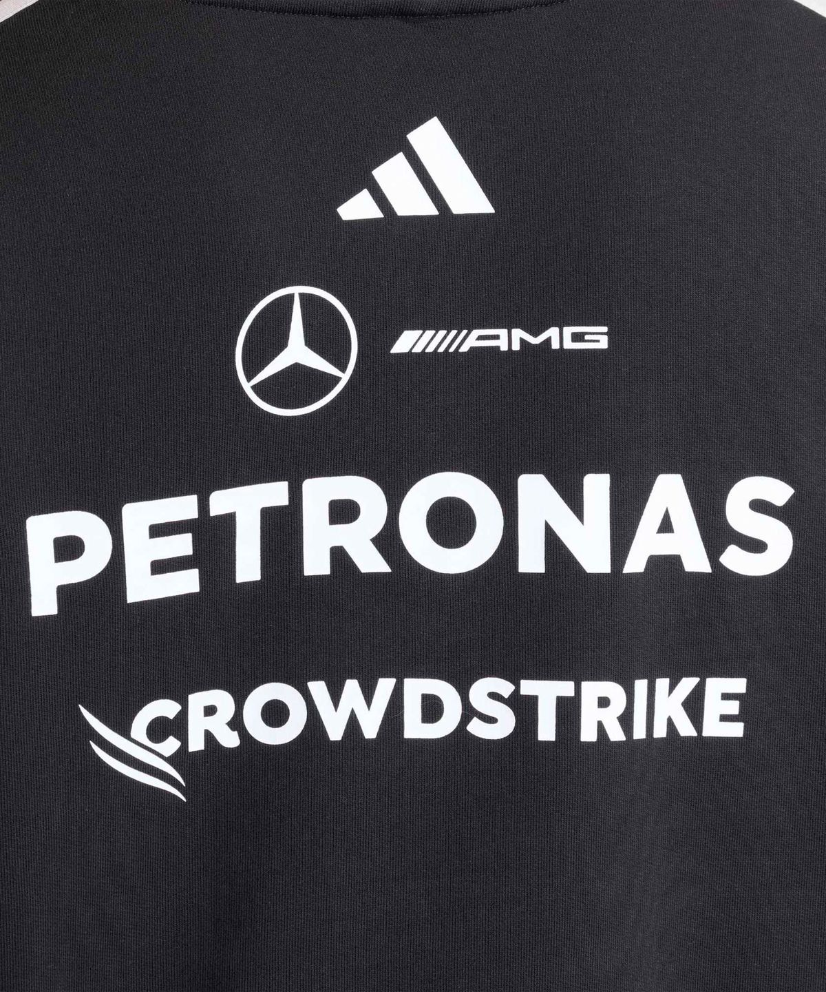 아디다스(ADIDAS) 메르세데스 AMG F1 팀 드라이버 후드 스웨트셔츠 - 블랙 / KF0166