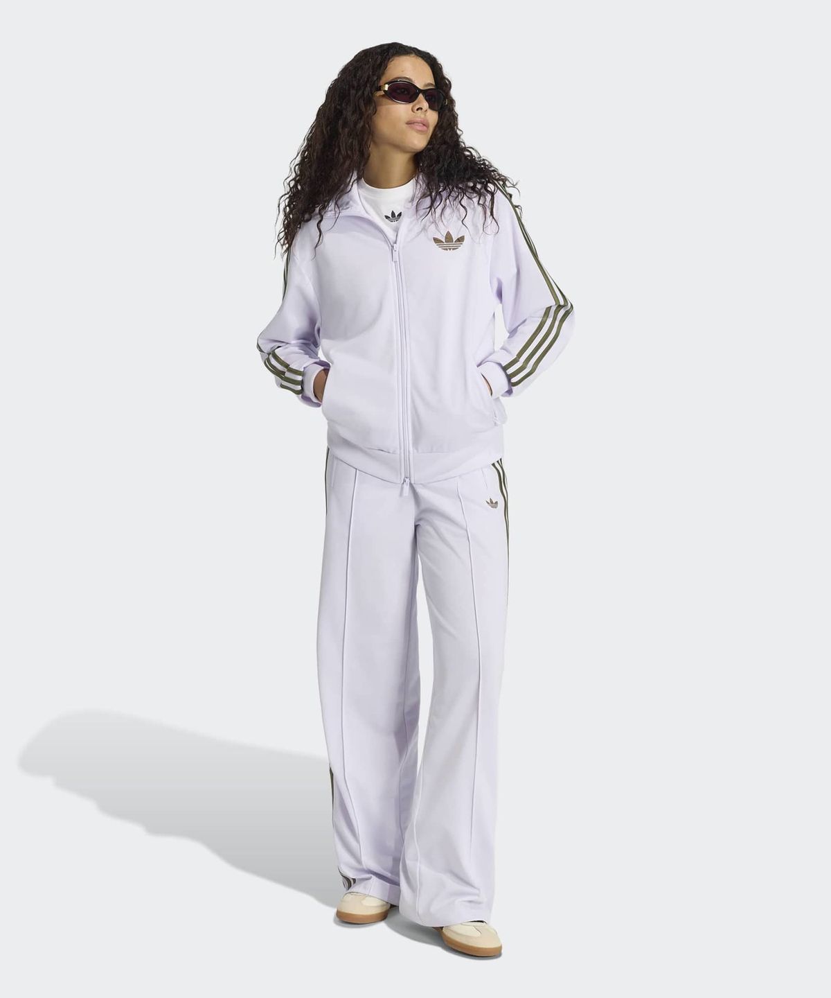 아디다스(ADIDAS) 파이어버드 루즈 트랙탑 - 프로즌퍼플:올리브스트라타 / KU8195