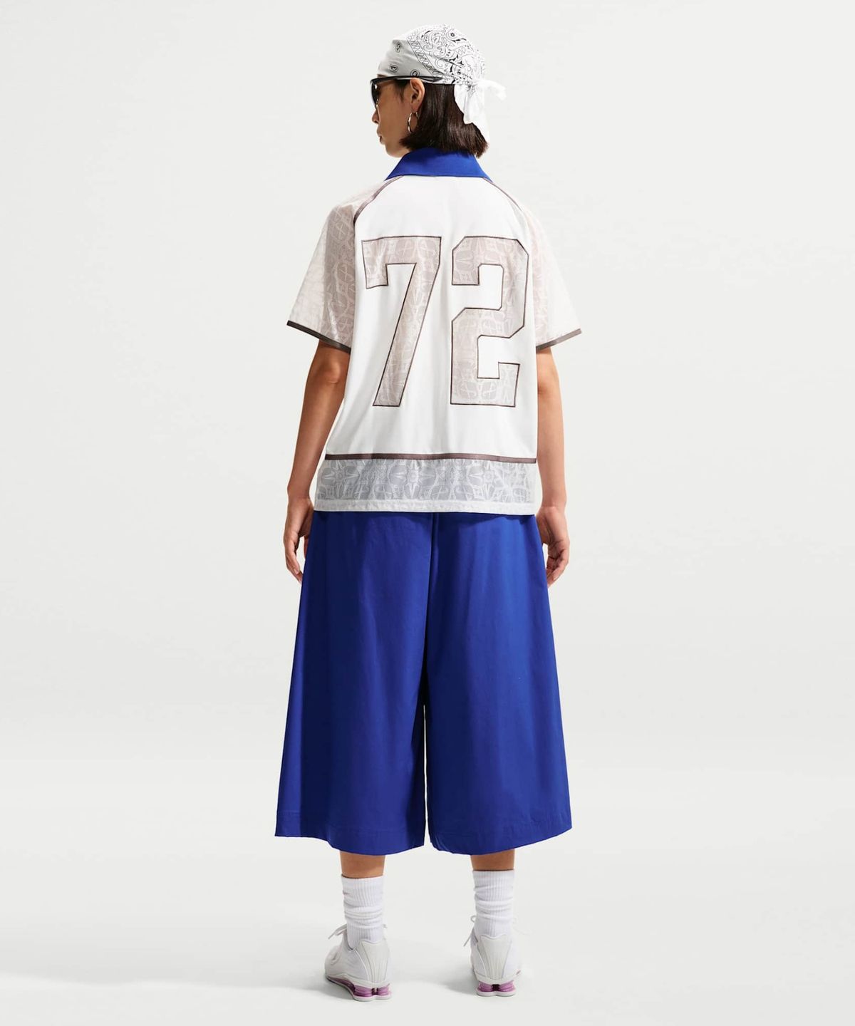 나이키(NIKE) 스포츠웨어 레이스 폴로 저지 탑 W - 서밋 화이트:올드 로얄 / IW1088-121