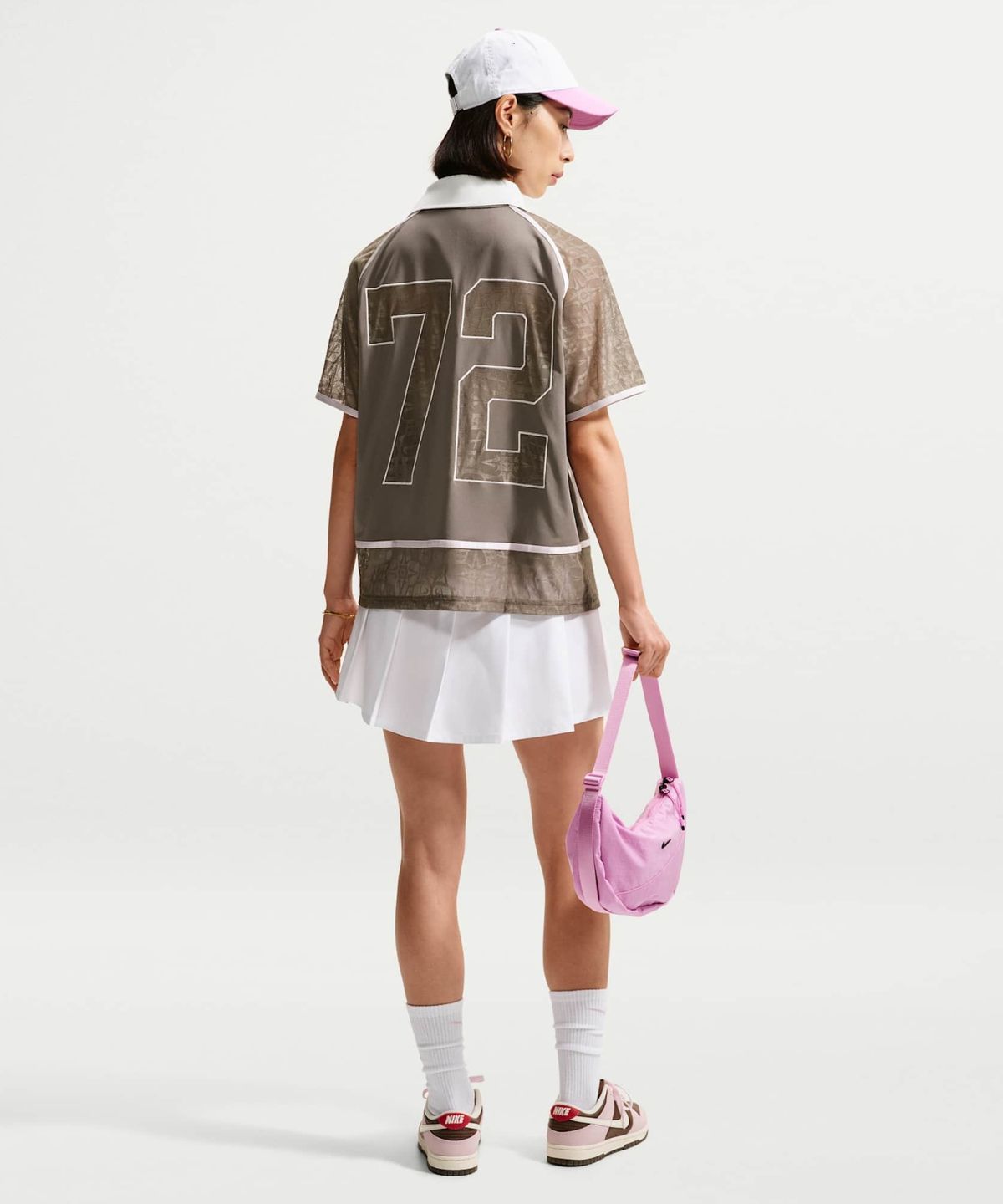 나이키(NIKE) 스포츠웨어 레이스 폴로 저지 탑 W - 케이브 스톤 / IW1088-289