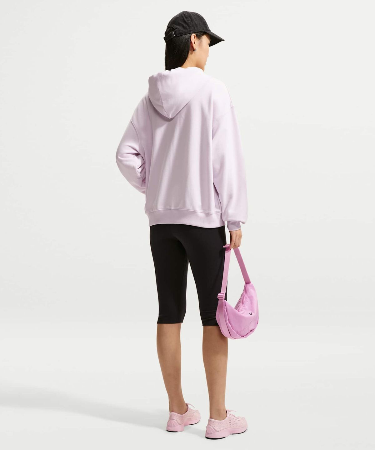 나이키(NIKE) 스튜디오 플리스 라이트웨이트 오버사이즈 풀집 후디 W - 블리치트 라일락:세일 / IM8109-583