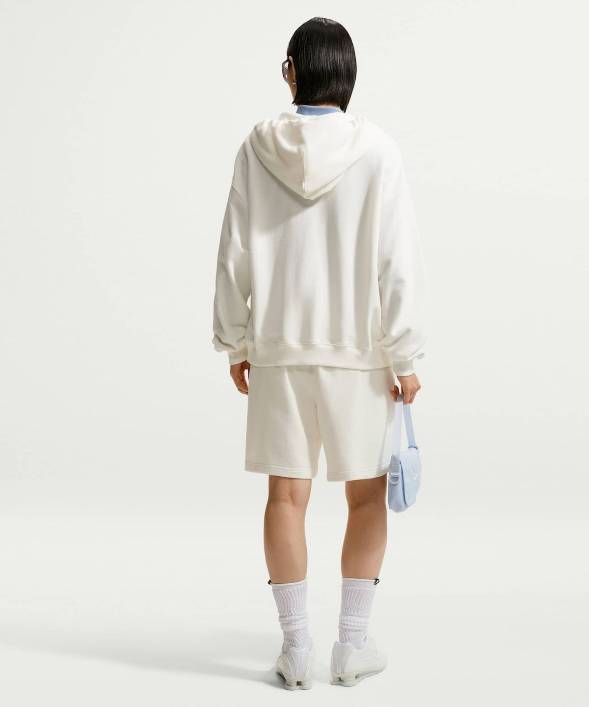 나이키(NIKE) 스튜디오 플리스 라이트웨이트 프렌치 테리 오버사이즈 하이라이즈 쇼츠 W - 세일:블랙 / IV4767-133