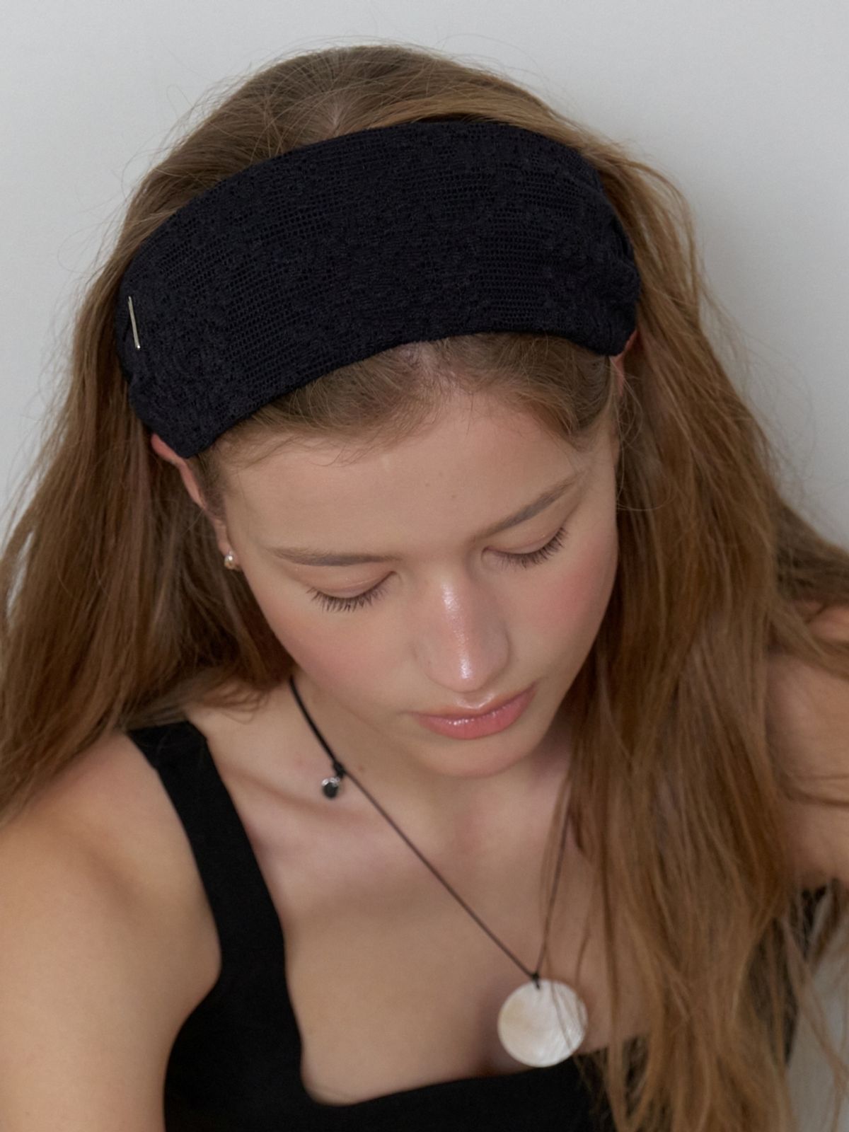 러브미몬스터(LOVE ME MONSTER) Flower Lace Wide Headband_BLACK (L262MHA020)