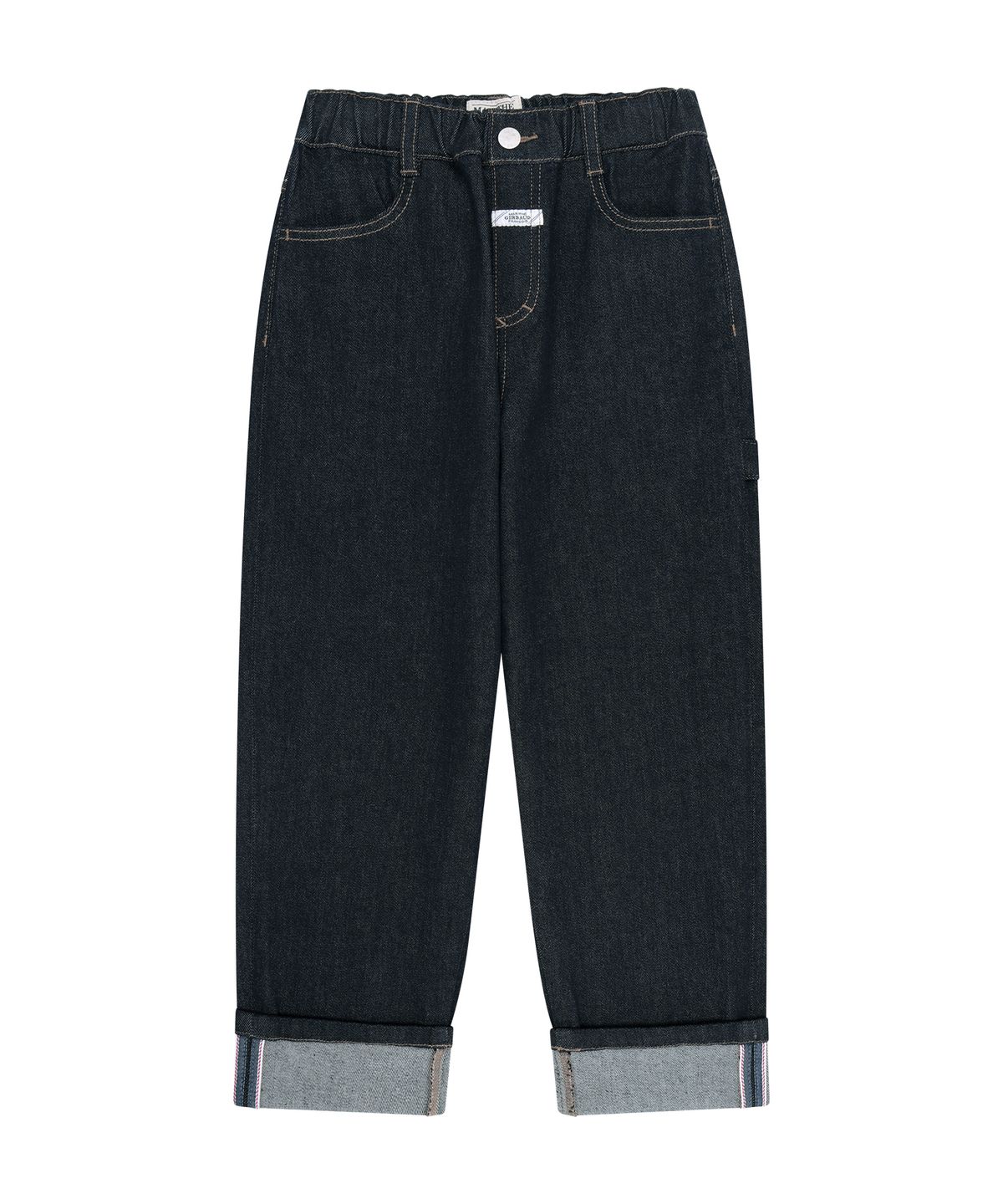 마리떼 키즈(MARITHÉ KIDS) KIDS OUTSTITCH ROLL-UP DENIM PANTS indigo