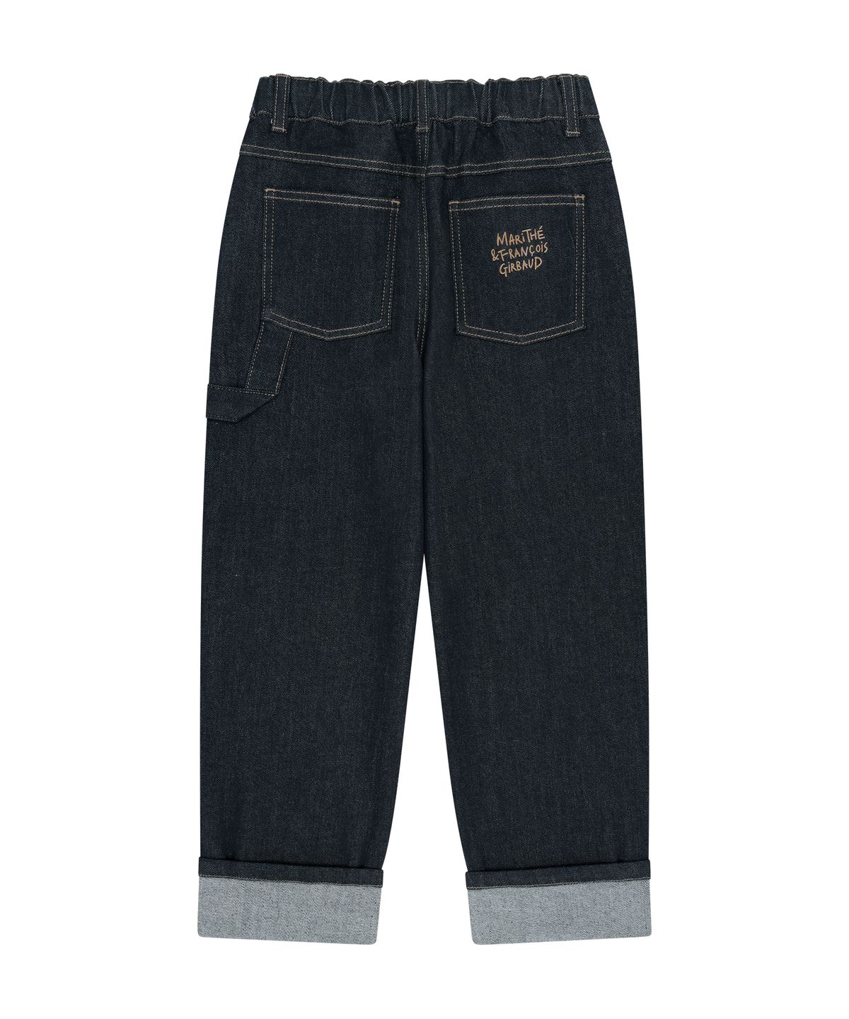 마리떼 키즈(MARITHÉ KIDS) KIDS OUTSTITCH ROLL-UP DENIM PANTS indigo