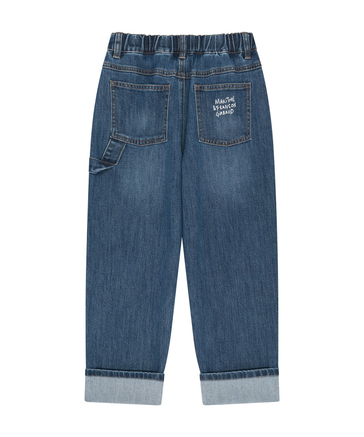 마리떼 키즈(MARITHÉ KIDS) KIDS OUTSTITCH ROLL-UP DENIM PANTS blue