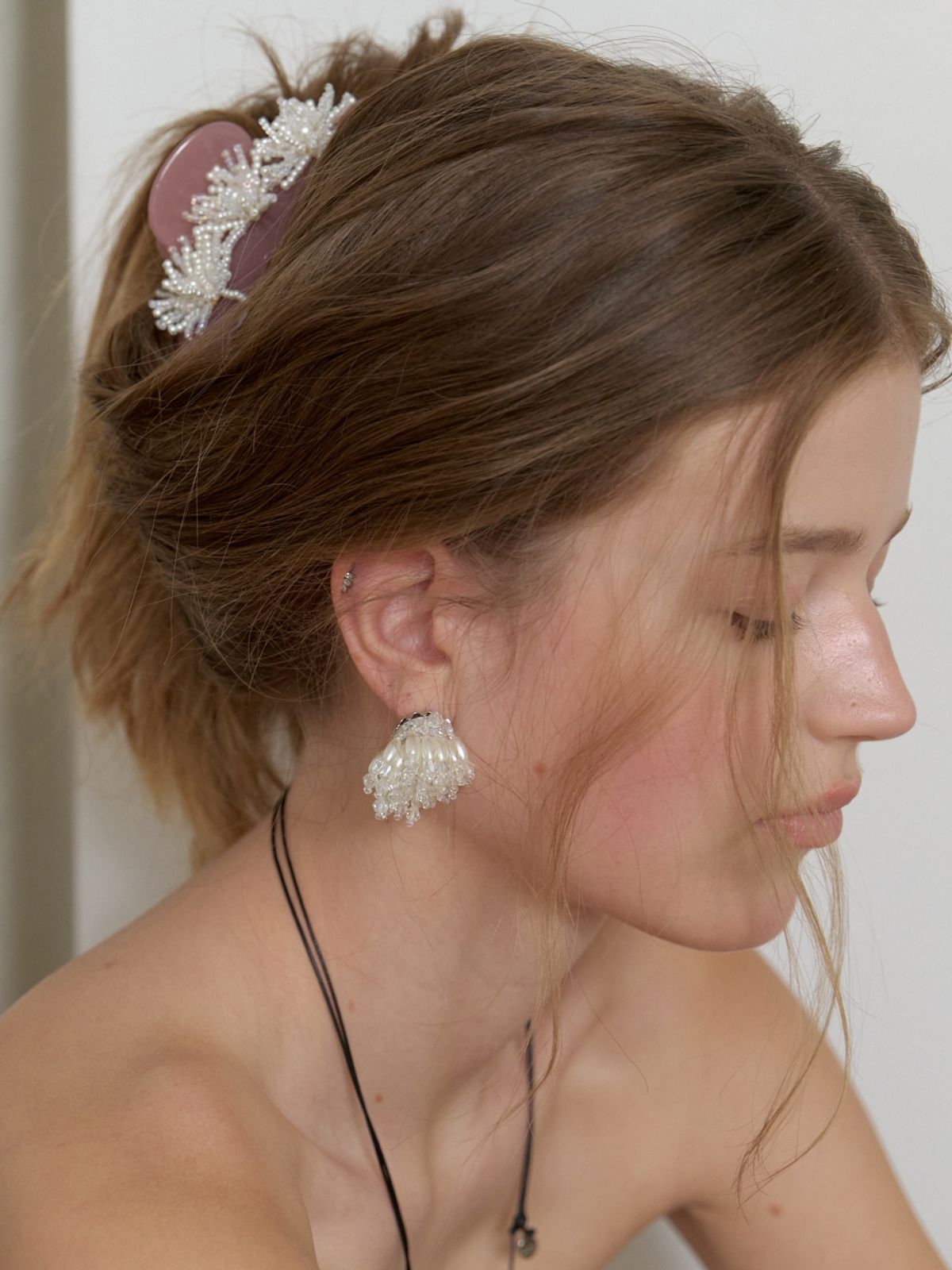 러브미몬스터(LOVE ME MONSTER) Shining Beads Hair Clip_5COL (L262MHA040)