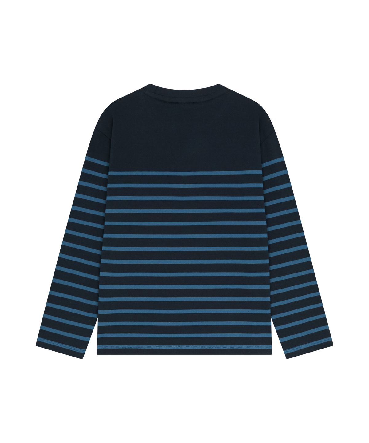 마리떼 키즈(MARITHÉ KIDS) KIDS MICRO CLASSIC LOGO STRIPED LONG SLEEVE TEE navy