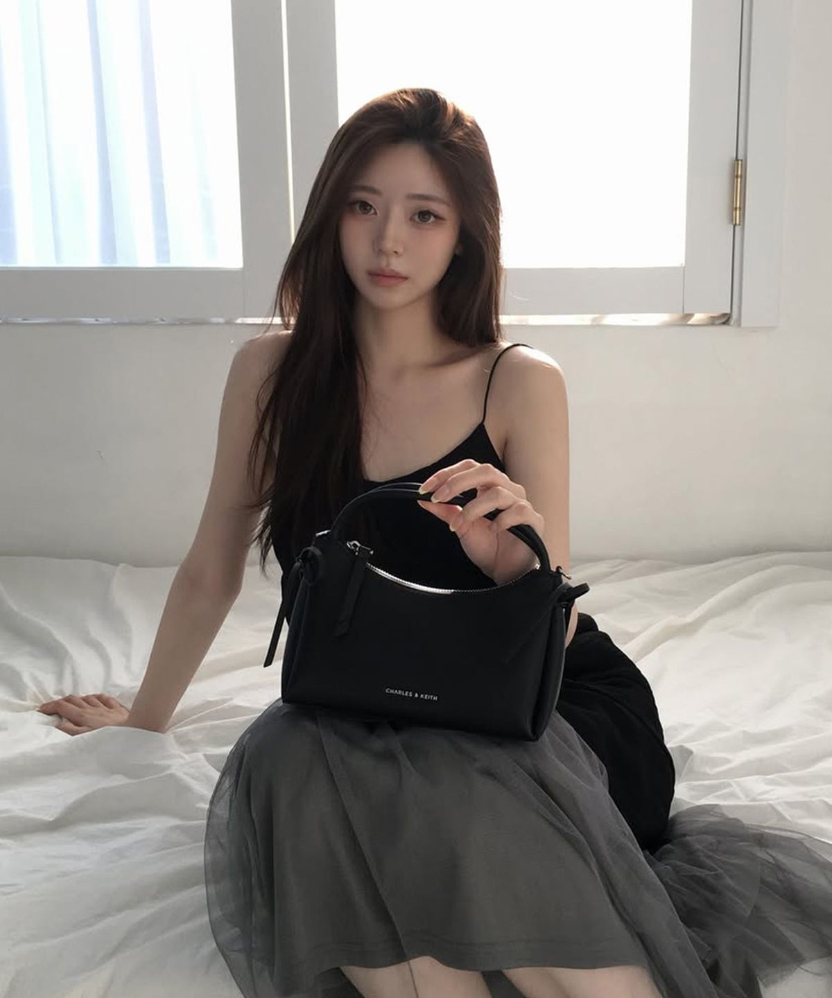 찰스앤키스(CHARLES & KEITH) 헤이즐 보우 탑 핸들 백 3colors CK2-30160255