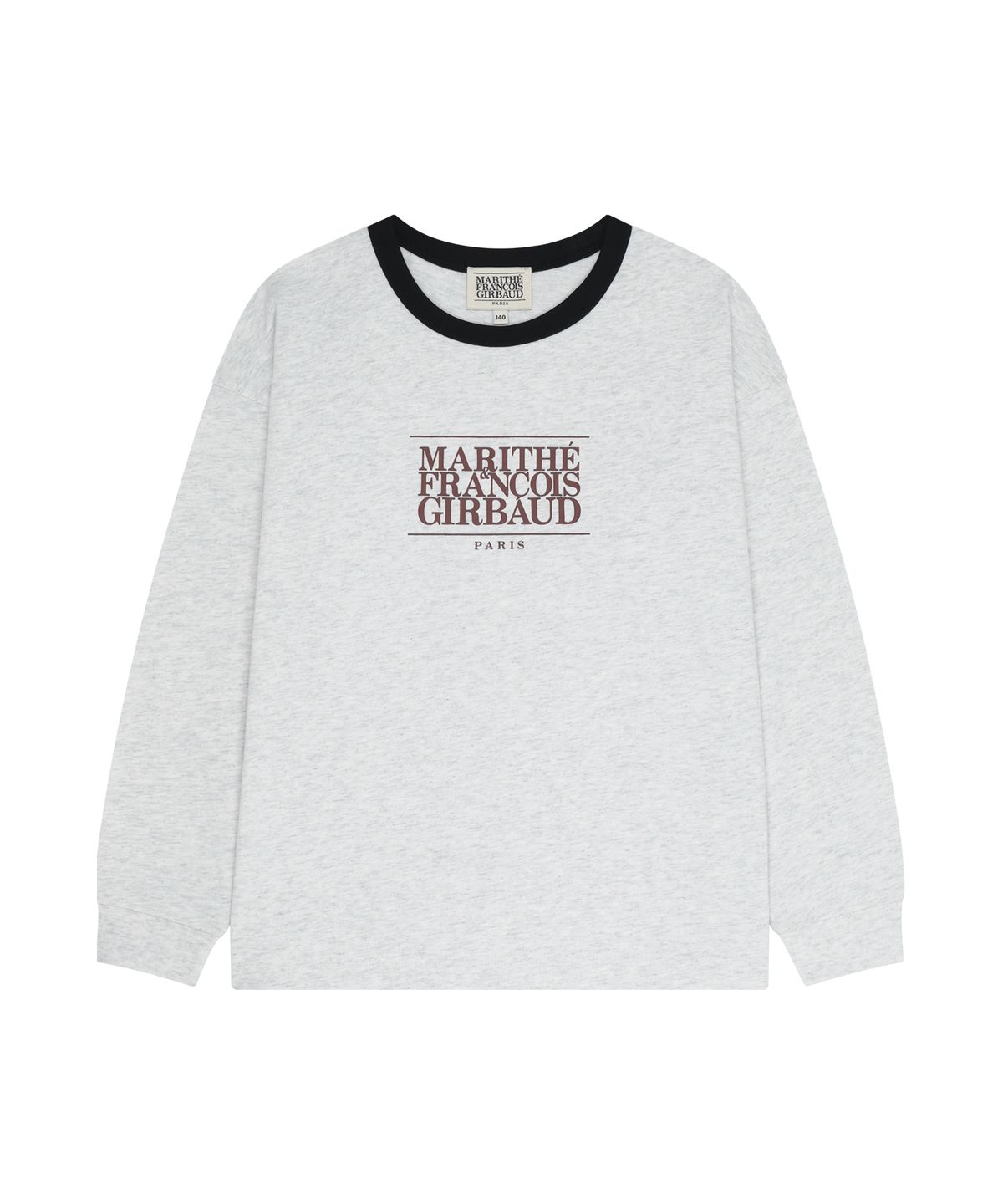 마리떼 키즈(MARITHÉ KIDS) KIDS CLASSIC LOGO LONG SLEEVE RINGER TEE light heather gray