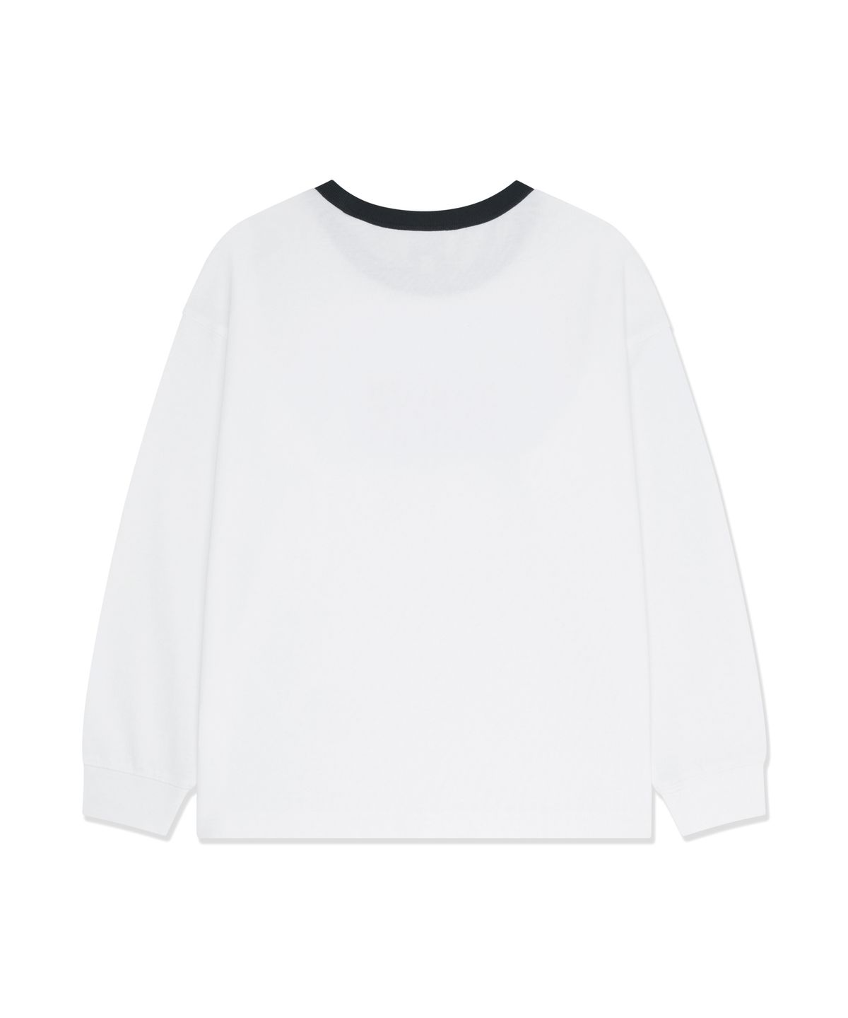 마리떼 키즈(MARITHÉ KIDS) KIDS CLASSIC LOGO LONG SLEEVE RINGER TEE white