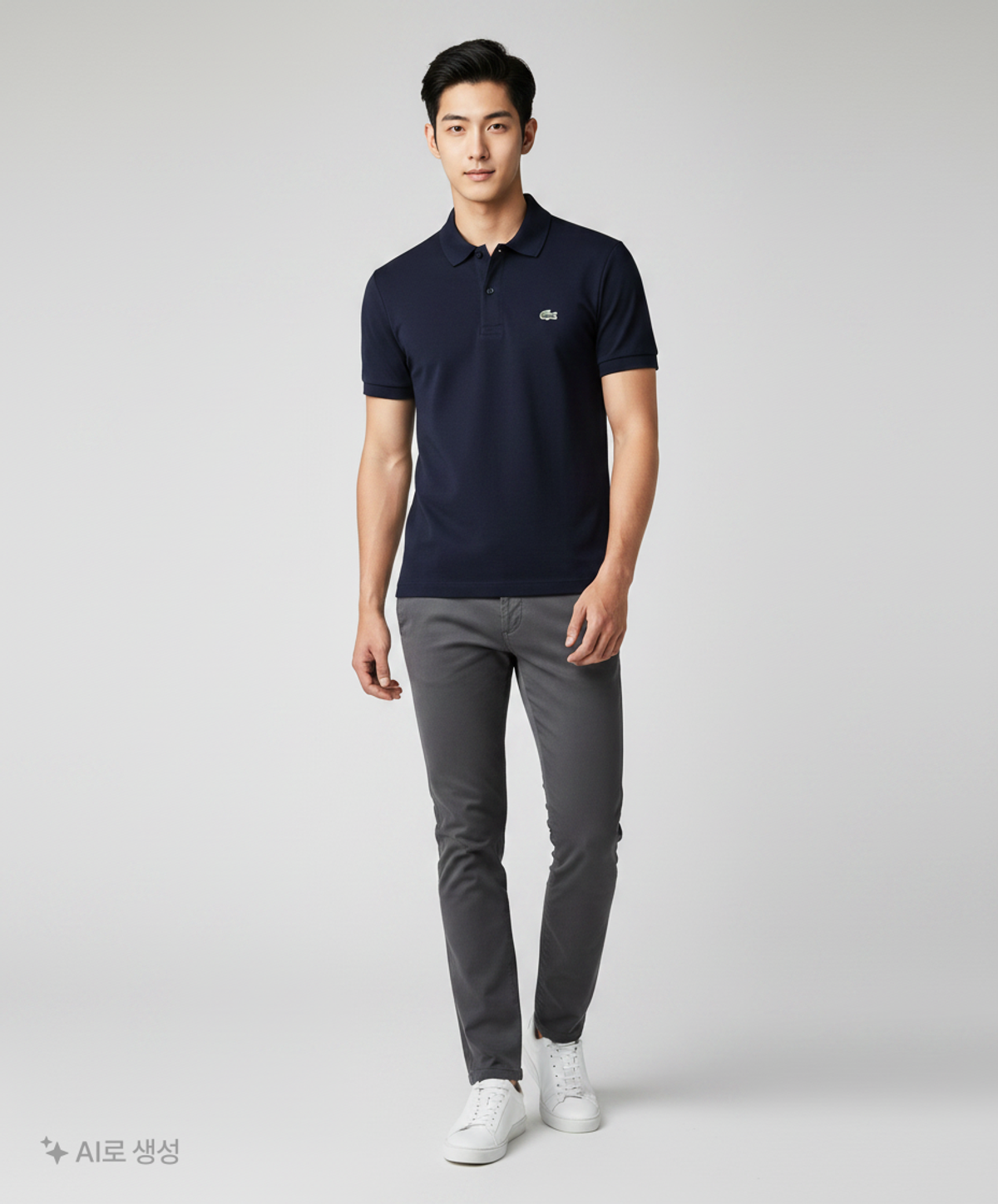 라코스테(LACOSTE) 공용 베이직 반팔 폴로 [네이비] 6