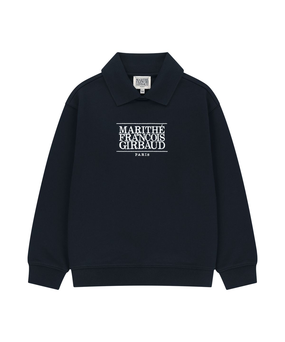 마리떼 키즈(MARITHÉ KIDS) KIDS CLASSIC LOGO COLLAR SWEATSHIRT navy