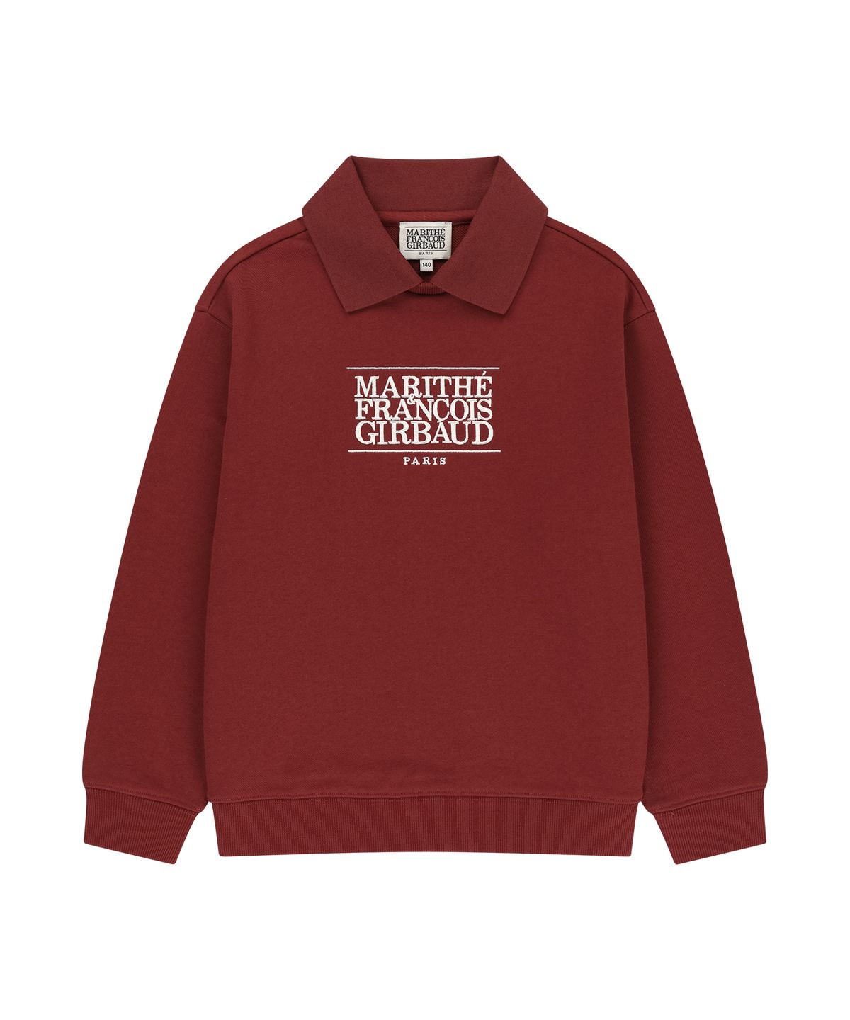 마리떼 키즈(MARITHÉ KIDS) KIDS CLASSIC LOGO COLLAR SWEATSHIRT red