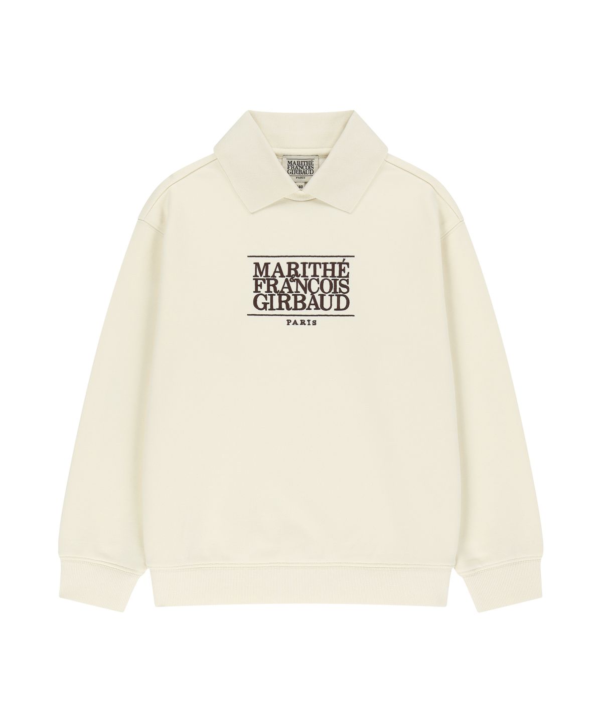 마리떼 키즈(MARITHÉ KIDS) KIDS CLASSIC LOGO COLLAR SWEATSHIRT cream