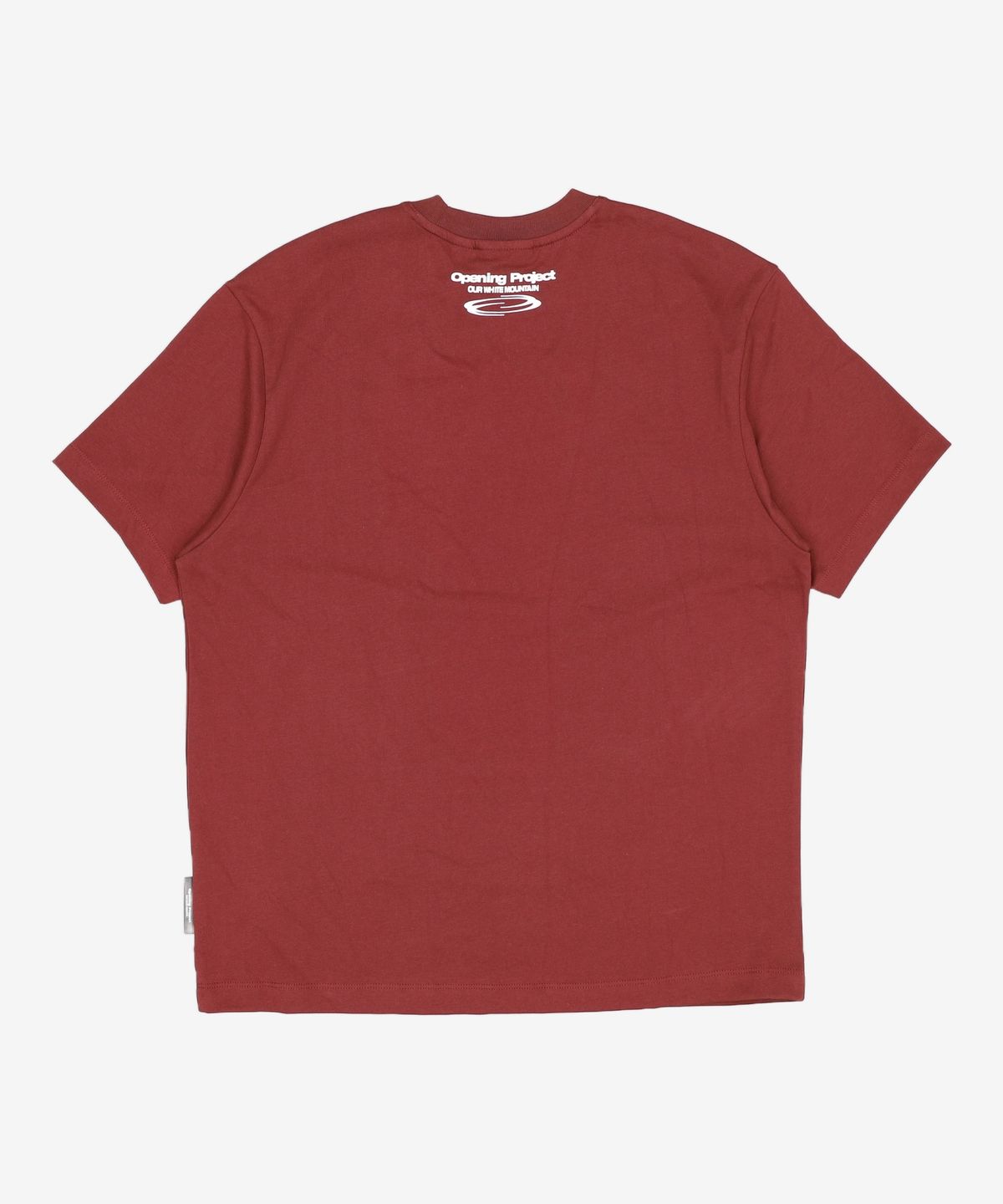 오프닝프로젝트(OPENING PROJECT) Identity T Shirt - Burgundy 1