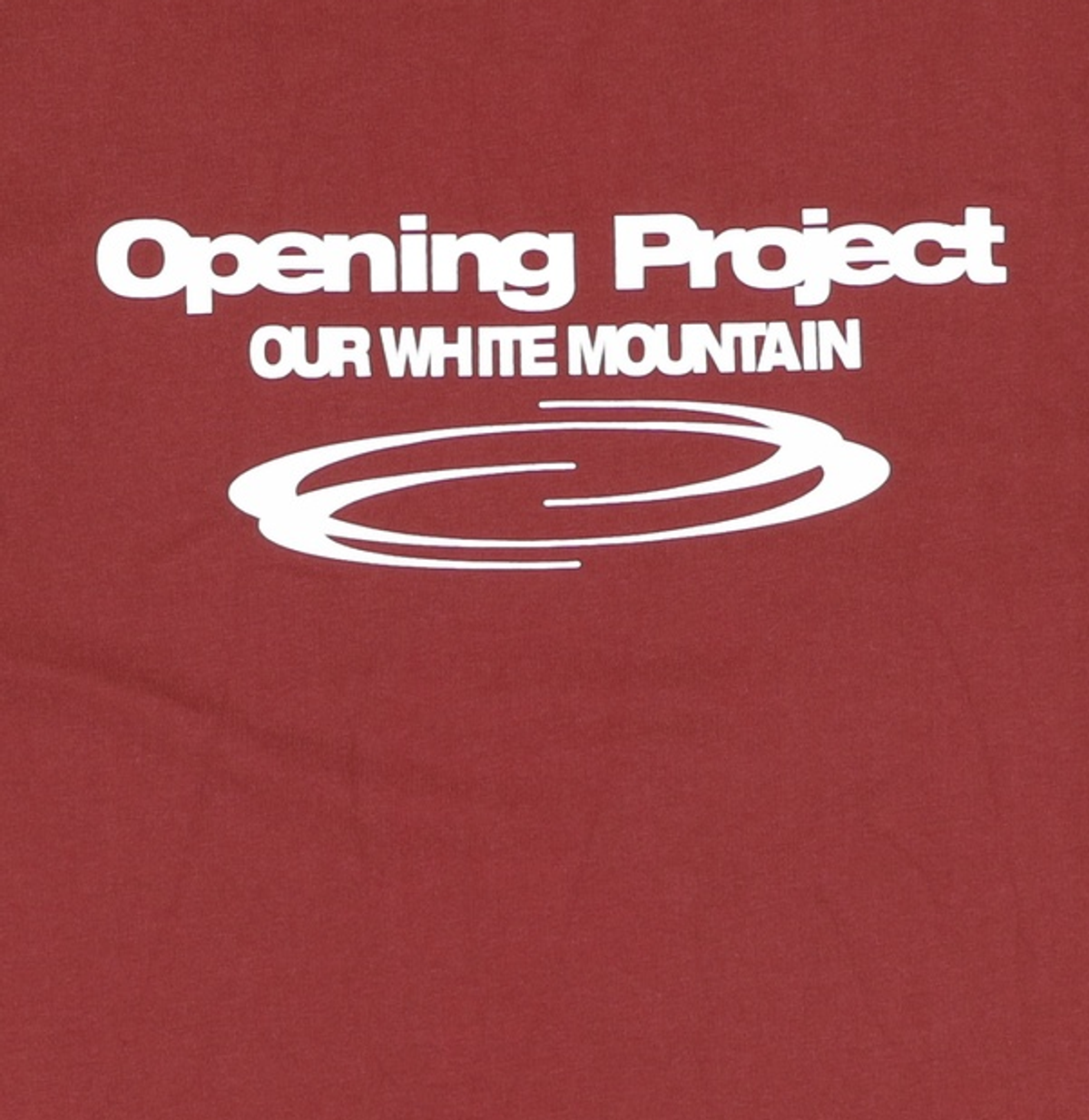 오프닝프로젝트(OPENING PROJECT) Identity T Shirt - Burgundy 1