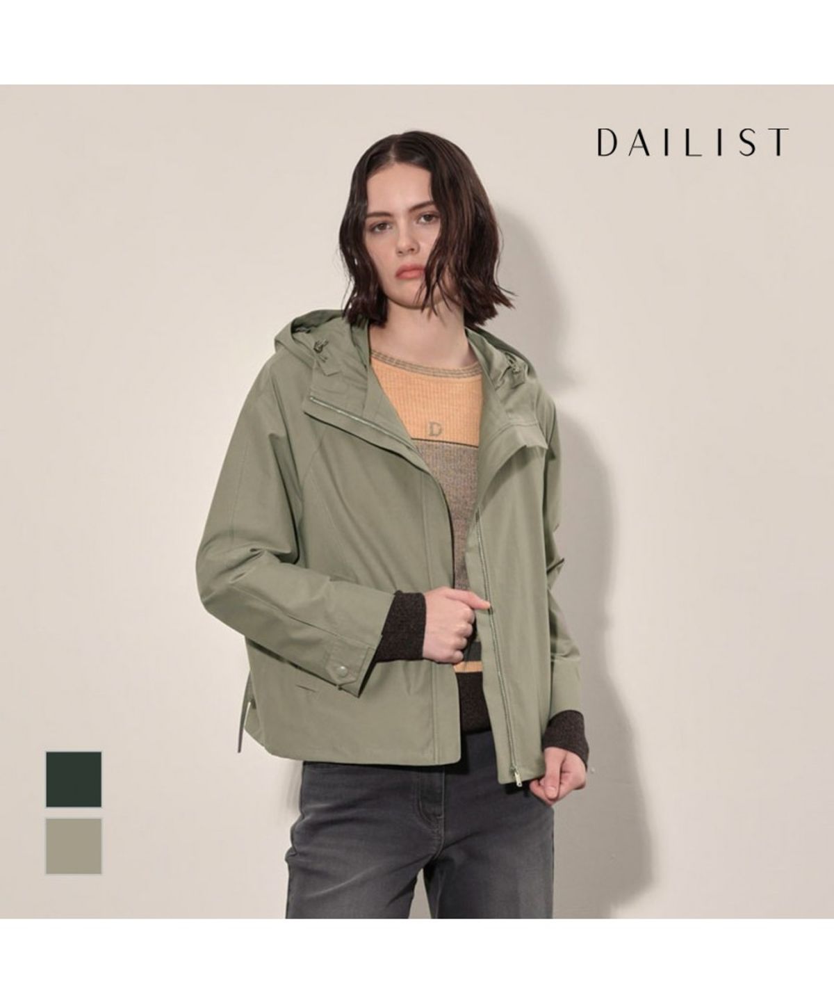 데일리스트(DAILIST) 루즈핏 변형 숏점퍼_MDBCL4F7431
