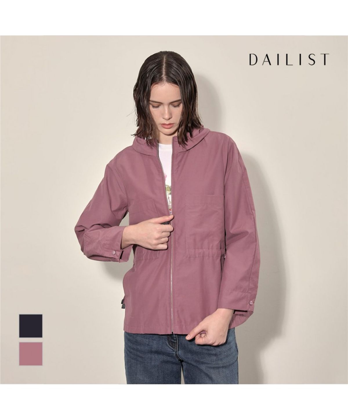 데일리스트(DAILIST) 반후드 빅포켓 점퍼_MDECL4F7311