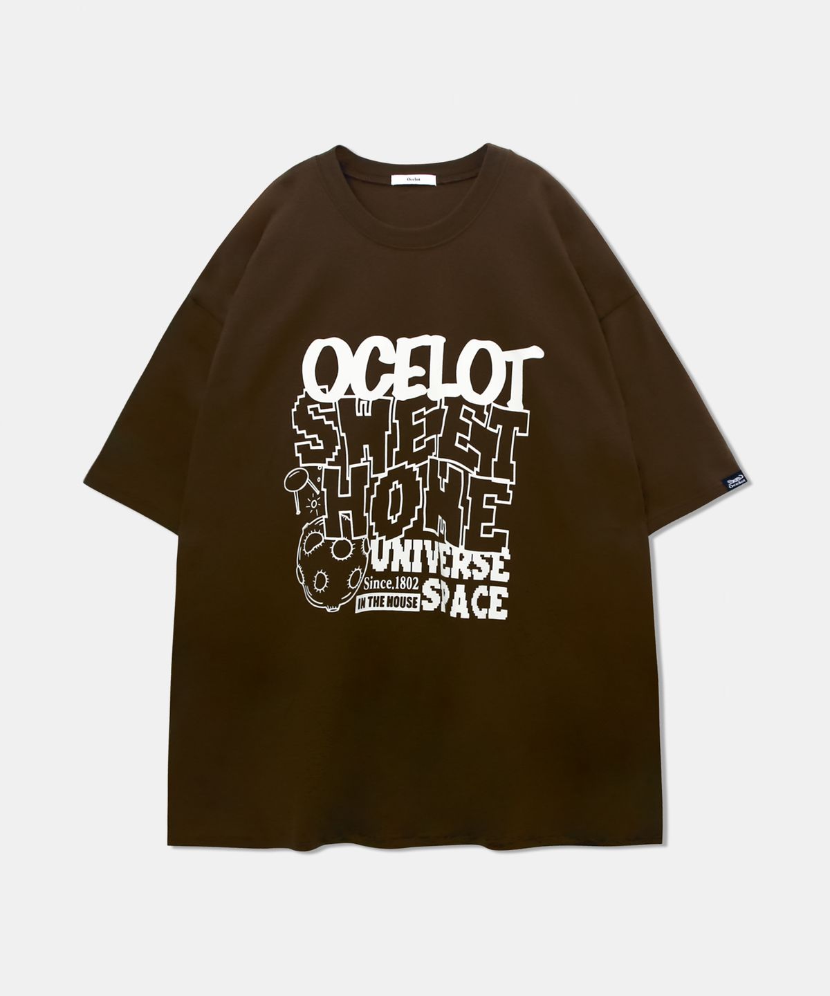 오실롯(OCELOT) C08 픽셀 오버핏 박스 반팔티셔츠