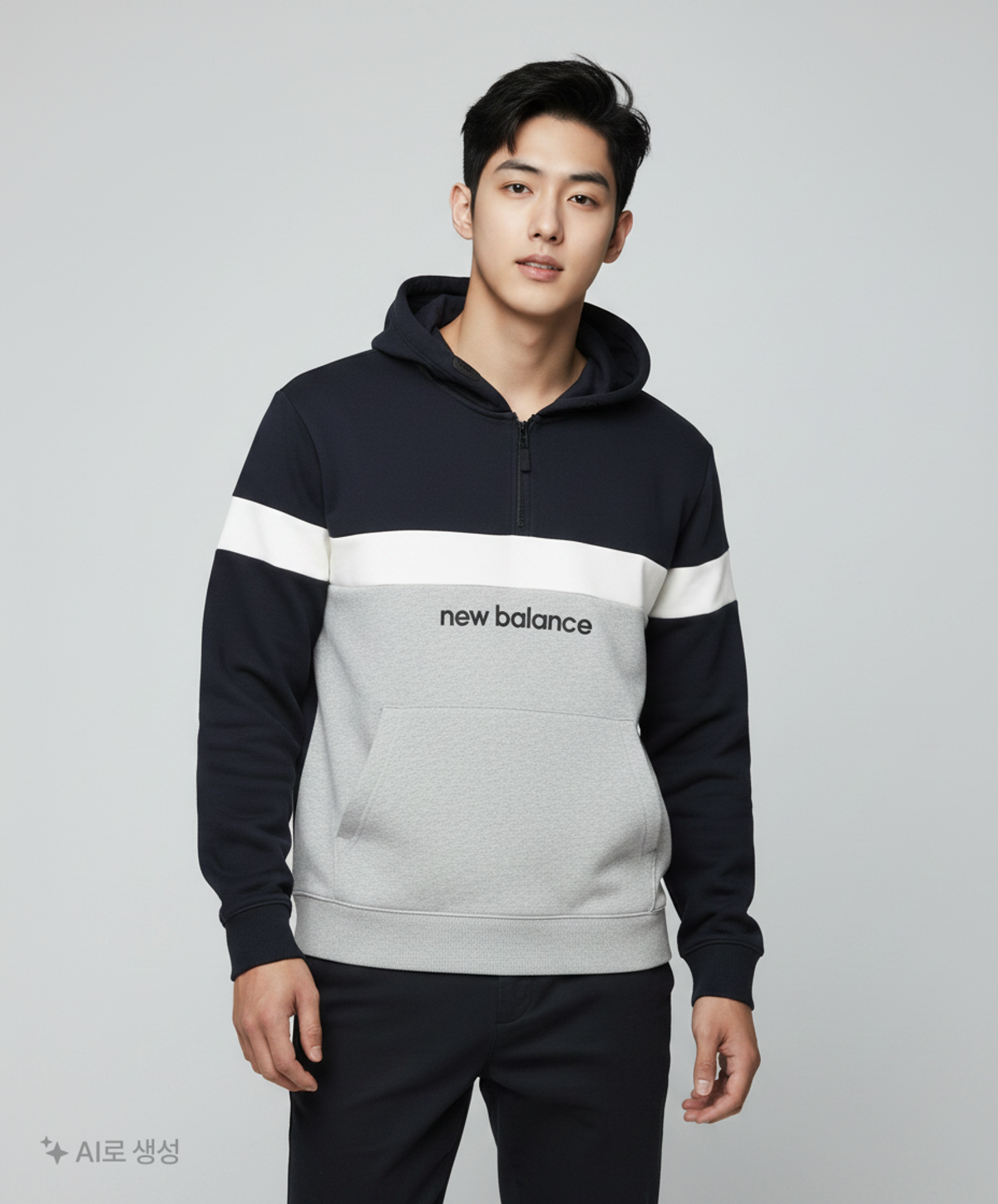 뉴발란스(NEW BALANCE) 후드 티셔츠 90
