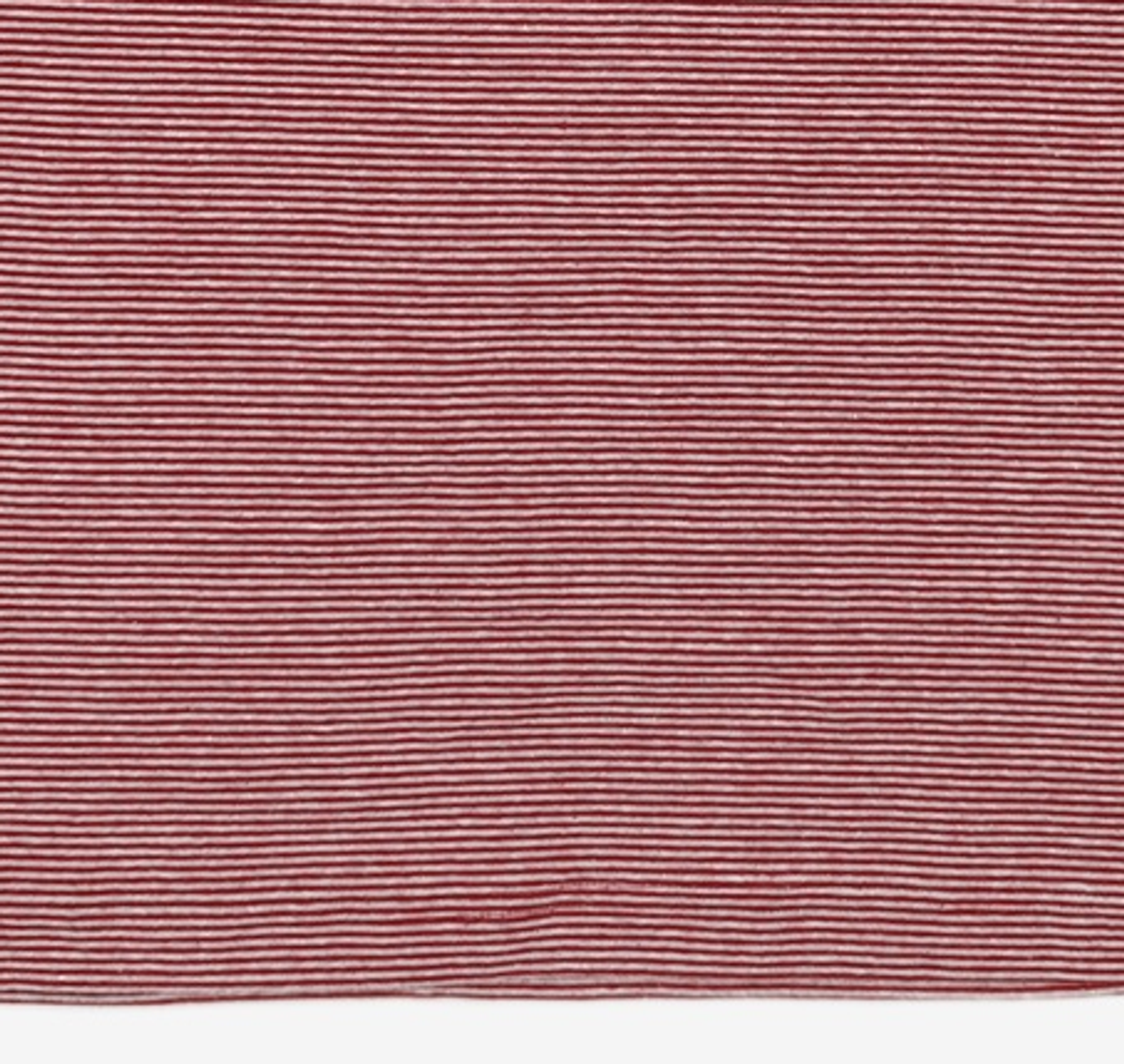 노매뉴얼(NOMANUAL) FINE STRIPE T-SHIRT - BURGUNDY XL
