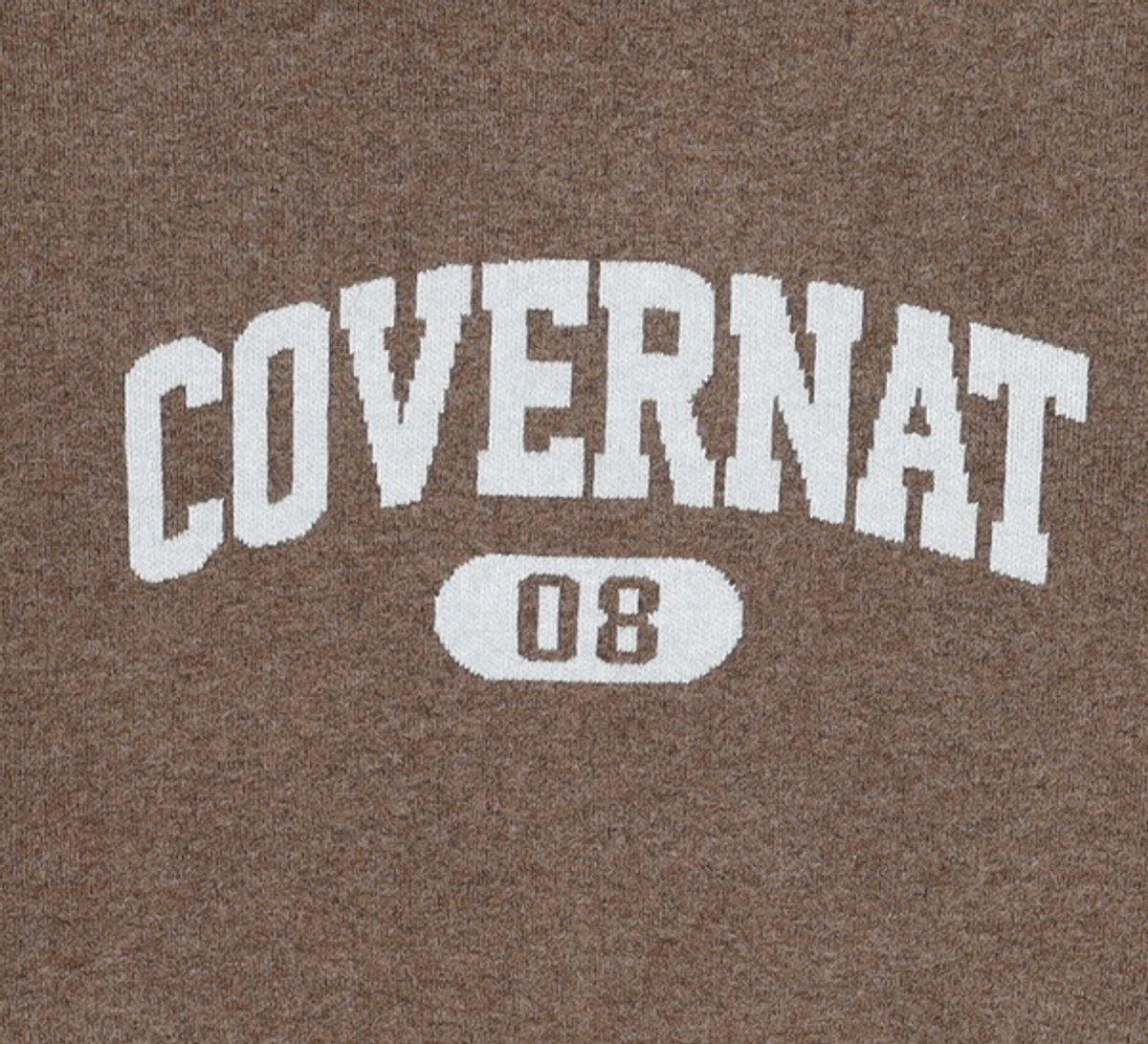 커버낫(COVERNAT) 센터 아치로고 니트 Brown M