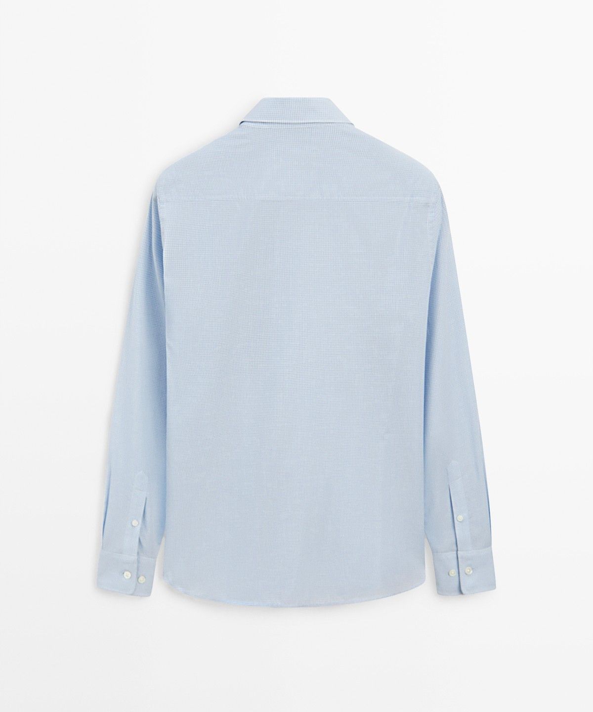 마시모두띠(MASSIMO DUTTI) 100% 코튼 레귤러 핏 깅엄 체크 셔츠