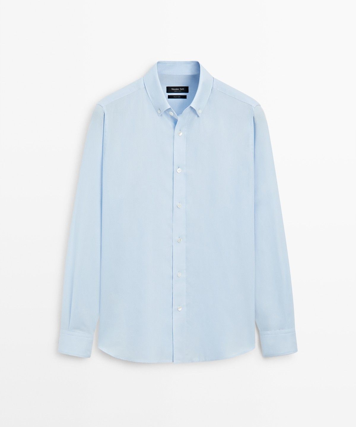 마시모두띠(MASSIMO DUTTI) 레귤러 핏 100% 코튼 트윌 셔츠