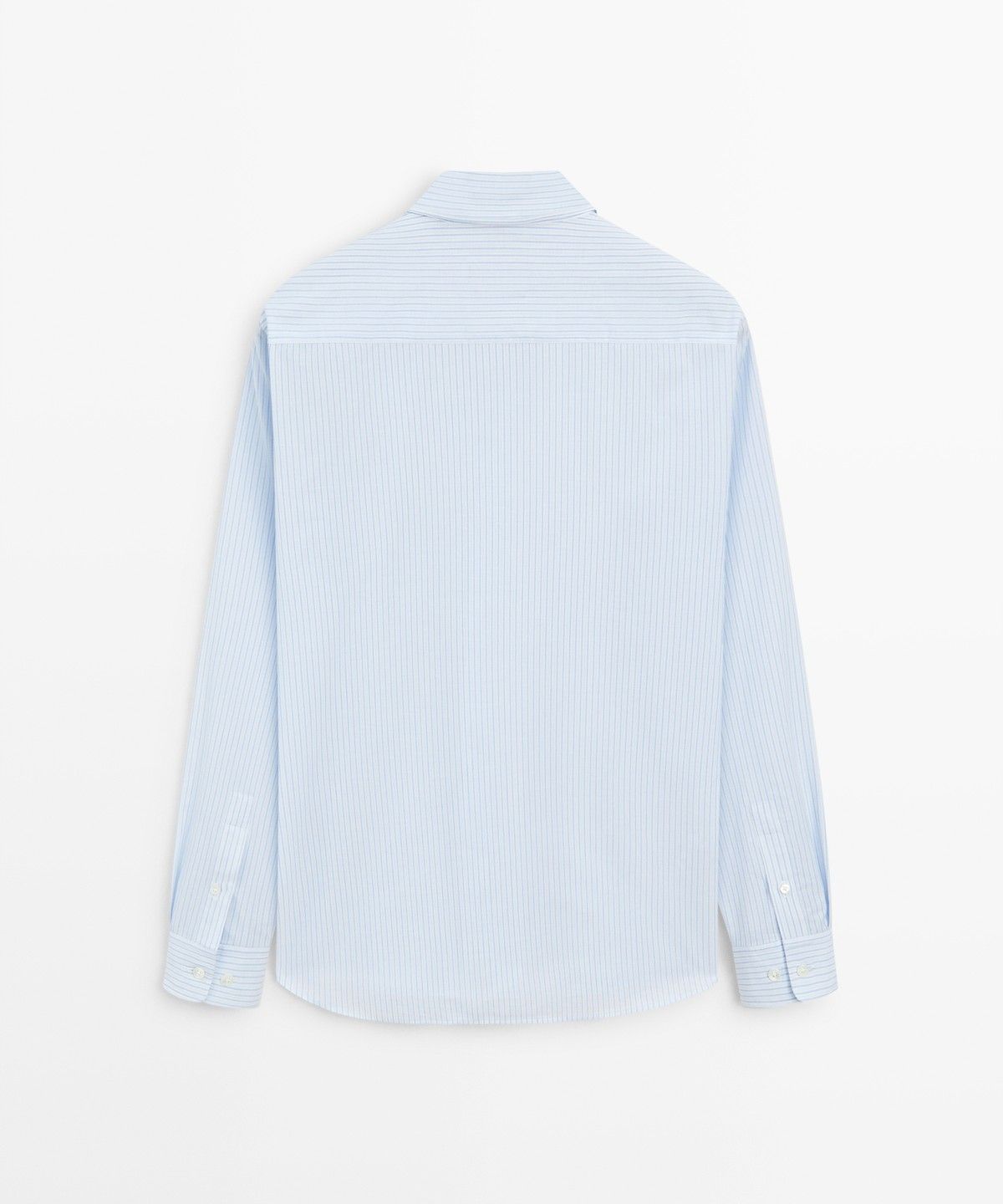 마시모두띠(MASSIMO DUTTI) 100% 코튼 레귤러 핏 스트라이프 셔츠