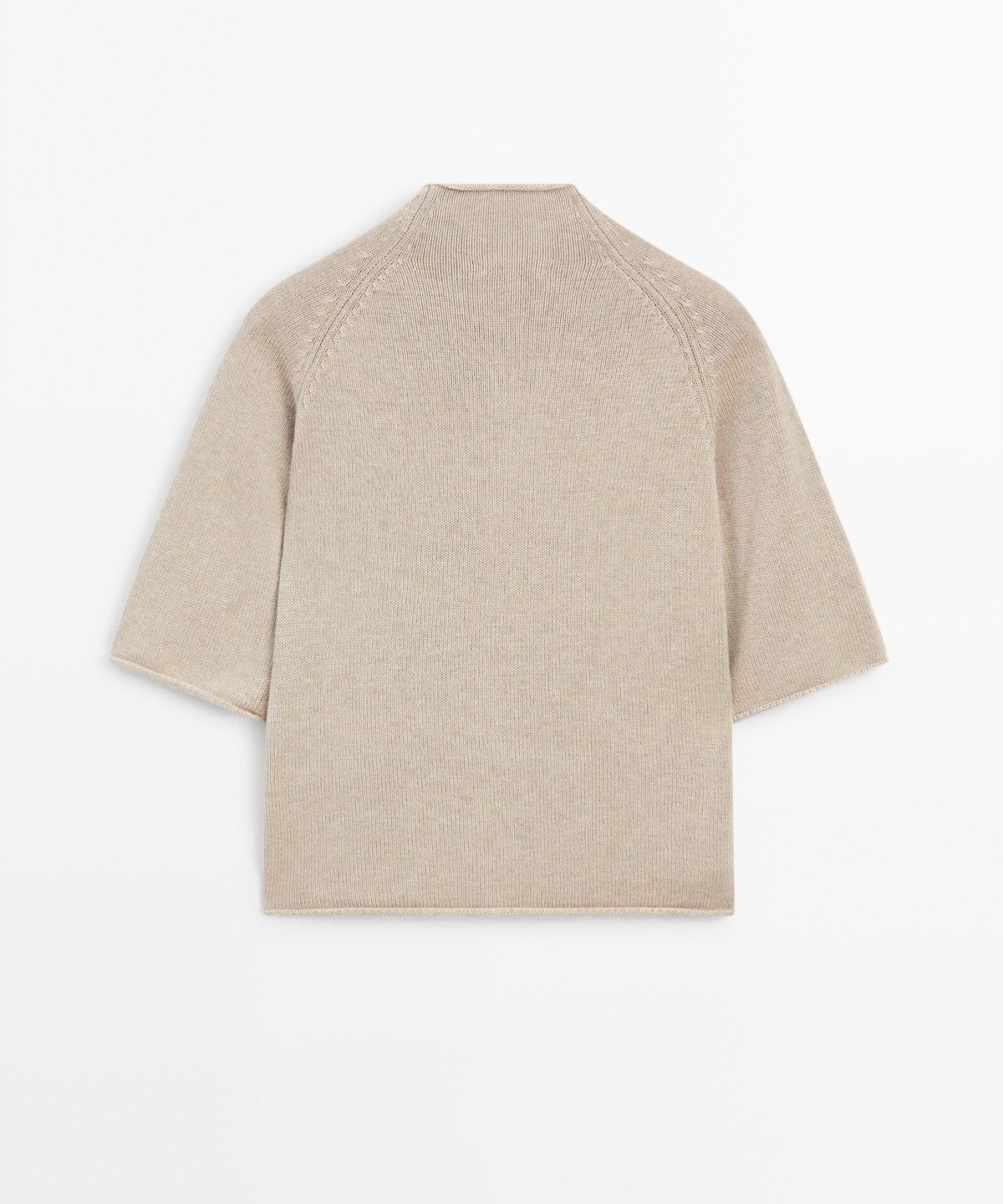 마시모두띠(MASSIMO DUTTI) 코튼 퍼널넥 니트 가디건