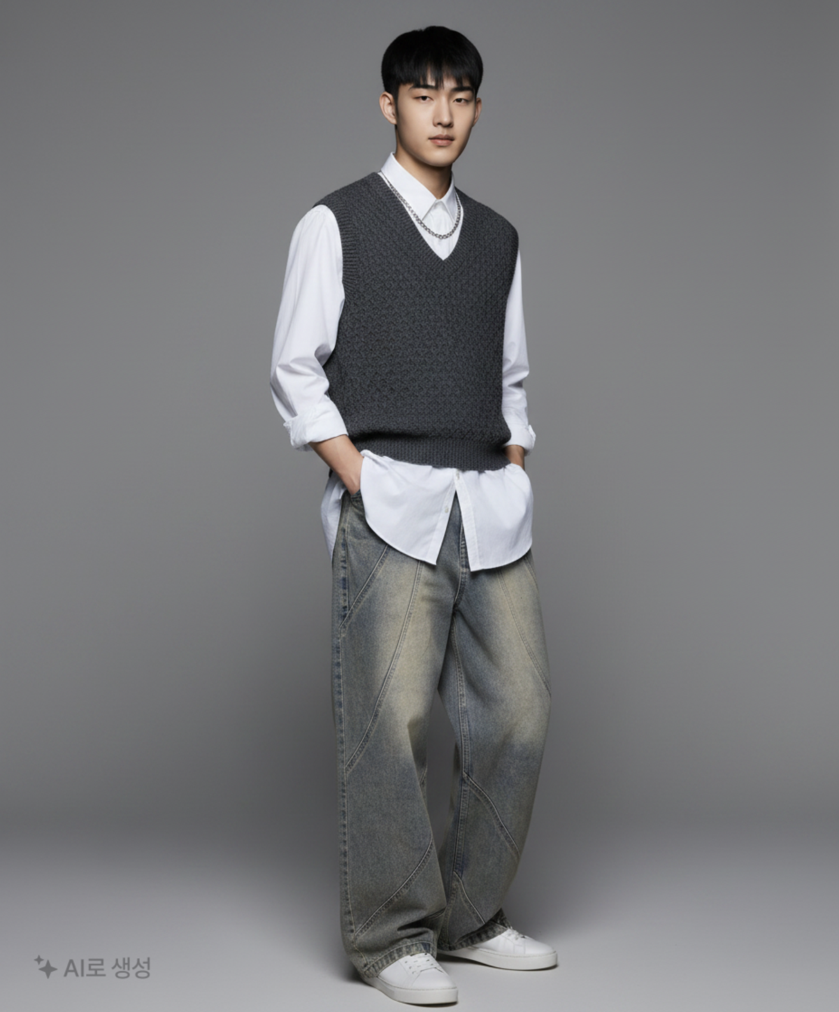 더 크로스(THE CROSS) 청/데님 팬츠 M