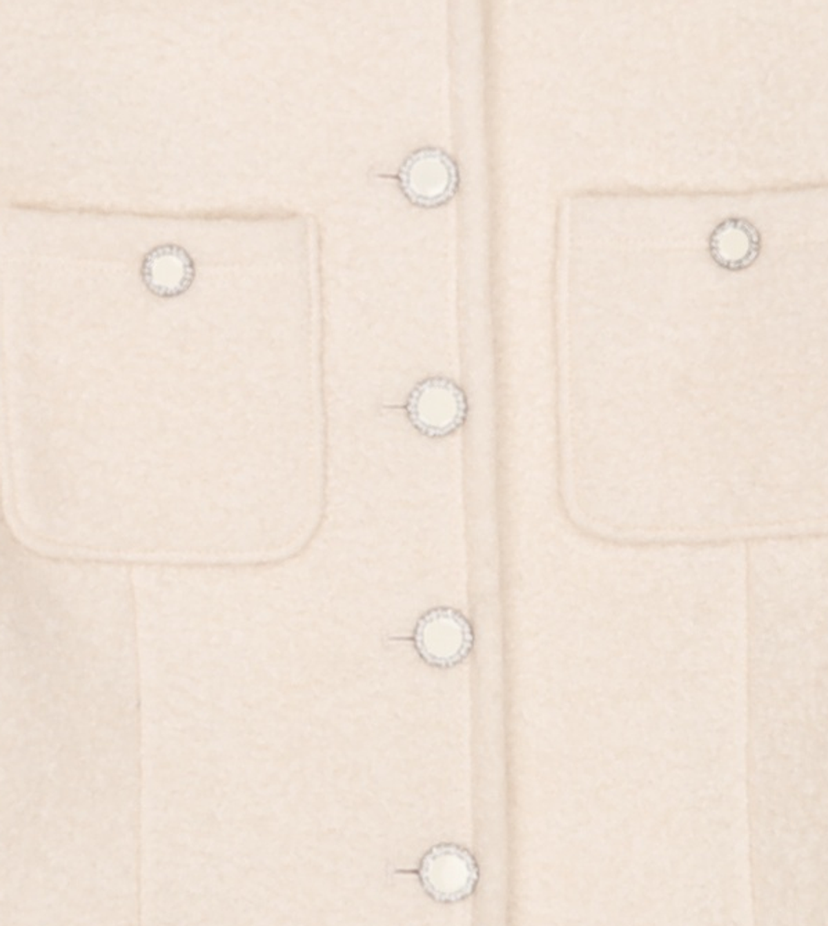 미쏘(MIXXO) 부클 라운드넥 숏 자켓_MIWJKDV0PB M