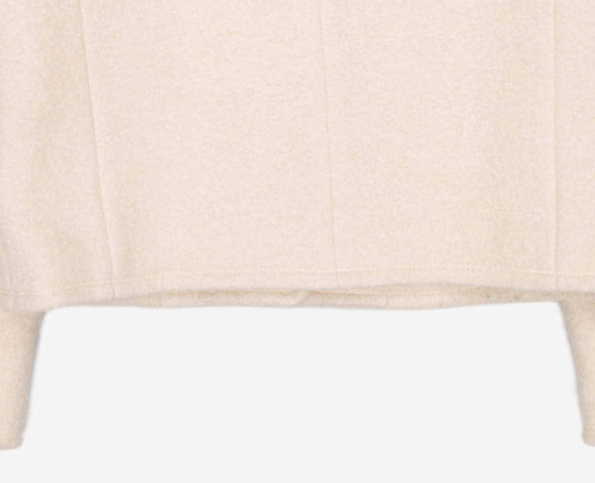 미쏘(MIXXO) 부클 라운드넥 숏 자켓_MIWJKDV0PB M