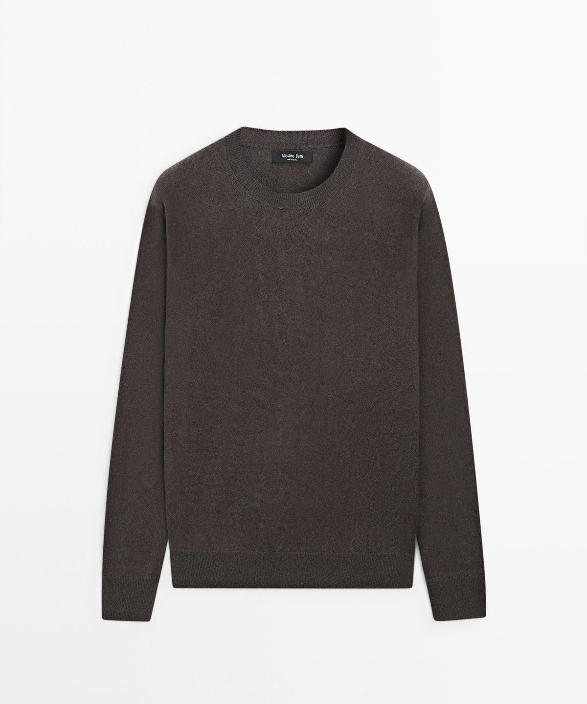 마시모두띠(MASSIMO DUTTI) 울 혼방 라운드넥 니트 스웨터