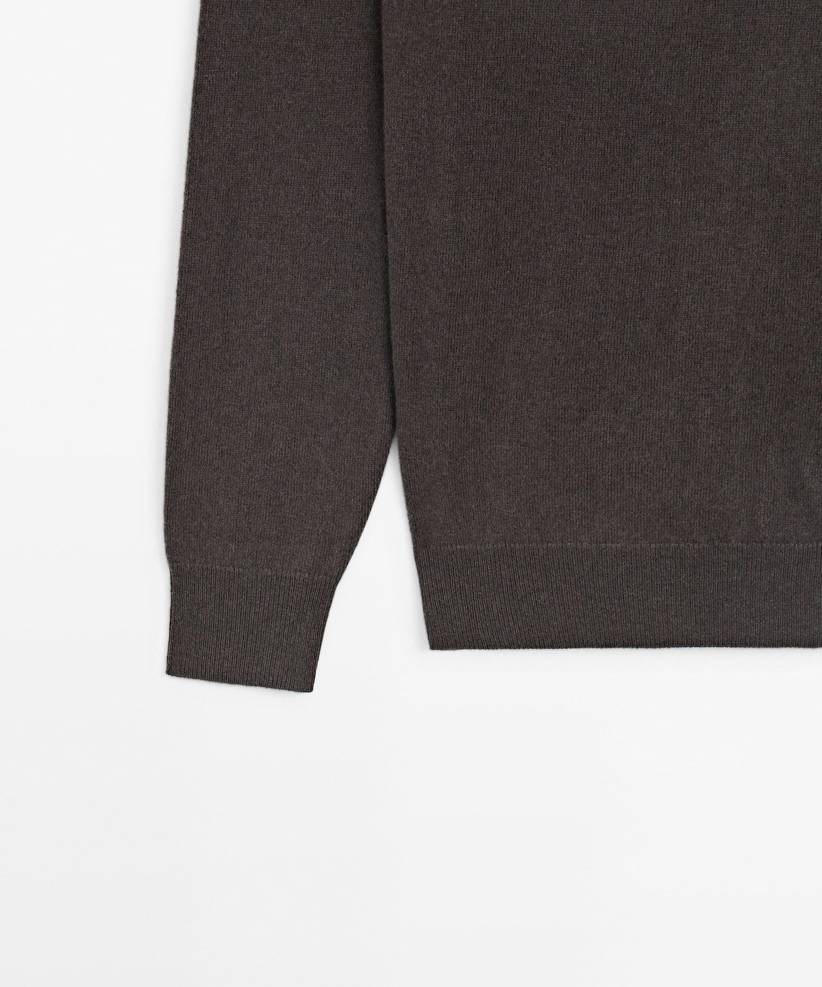 마시모두띠(MASSIMO DUTTI) 울 혼방 라운드넥 니트 스웨터