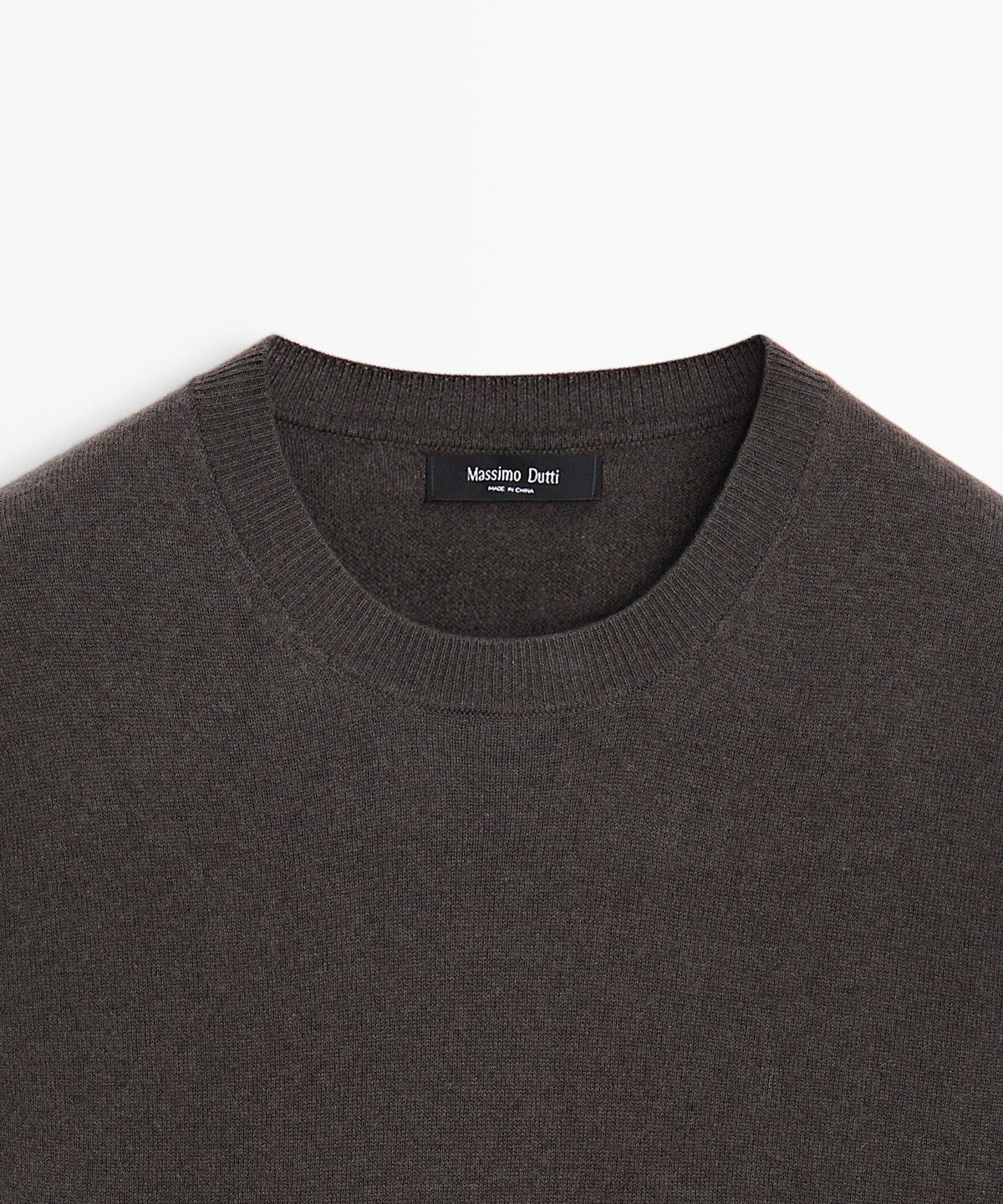 마시모두띠(MASSIMO DUTTI) 울 혼방 라운드넥 니트 스웨터