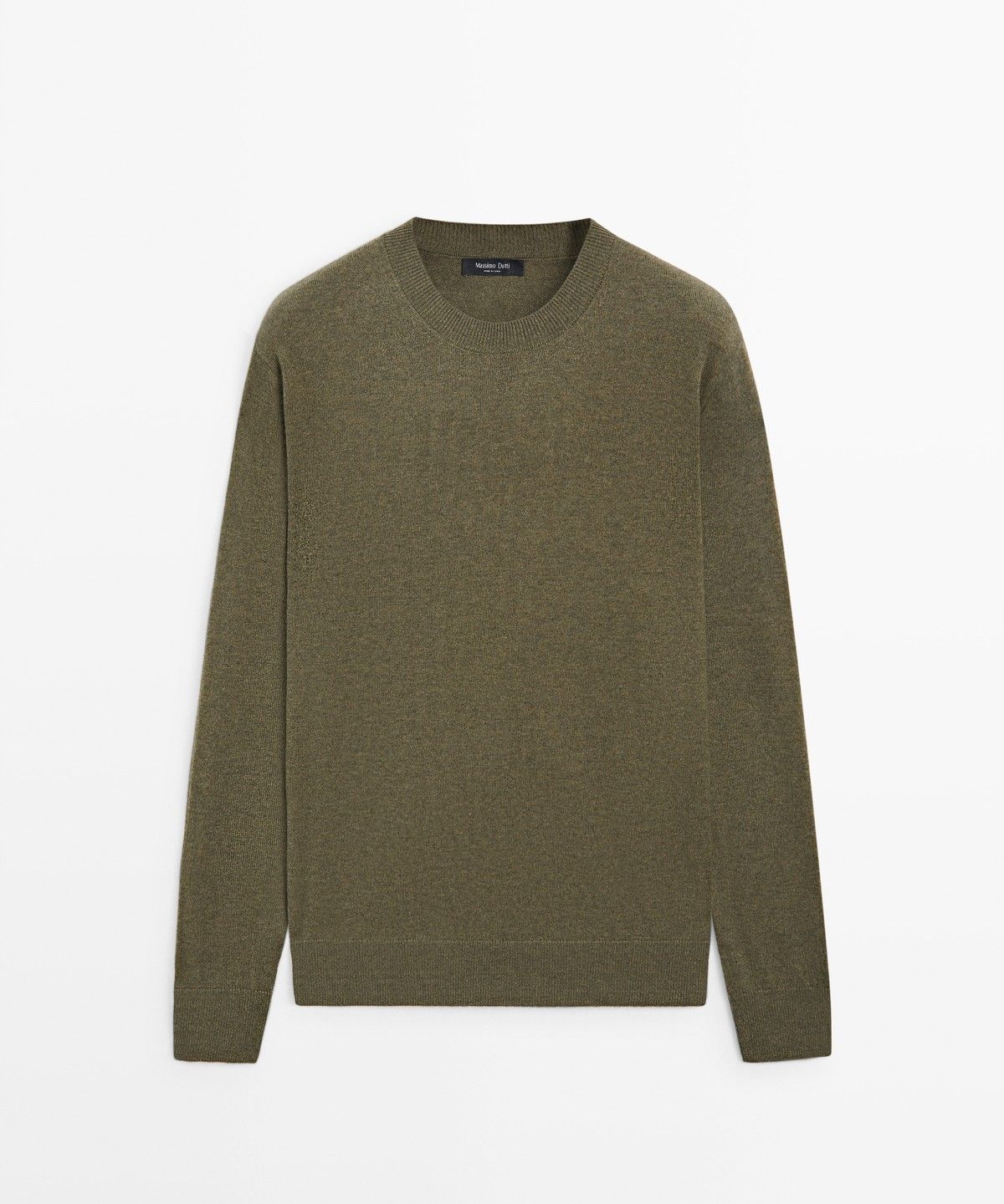 마시모두띠(MASSIMO DUTTI) 울 혼방 라운드넥 니트 스웨터