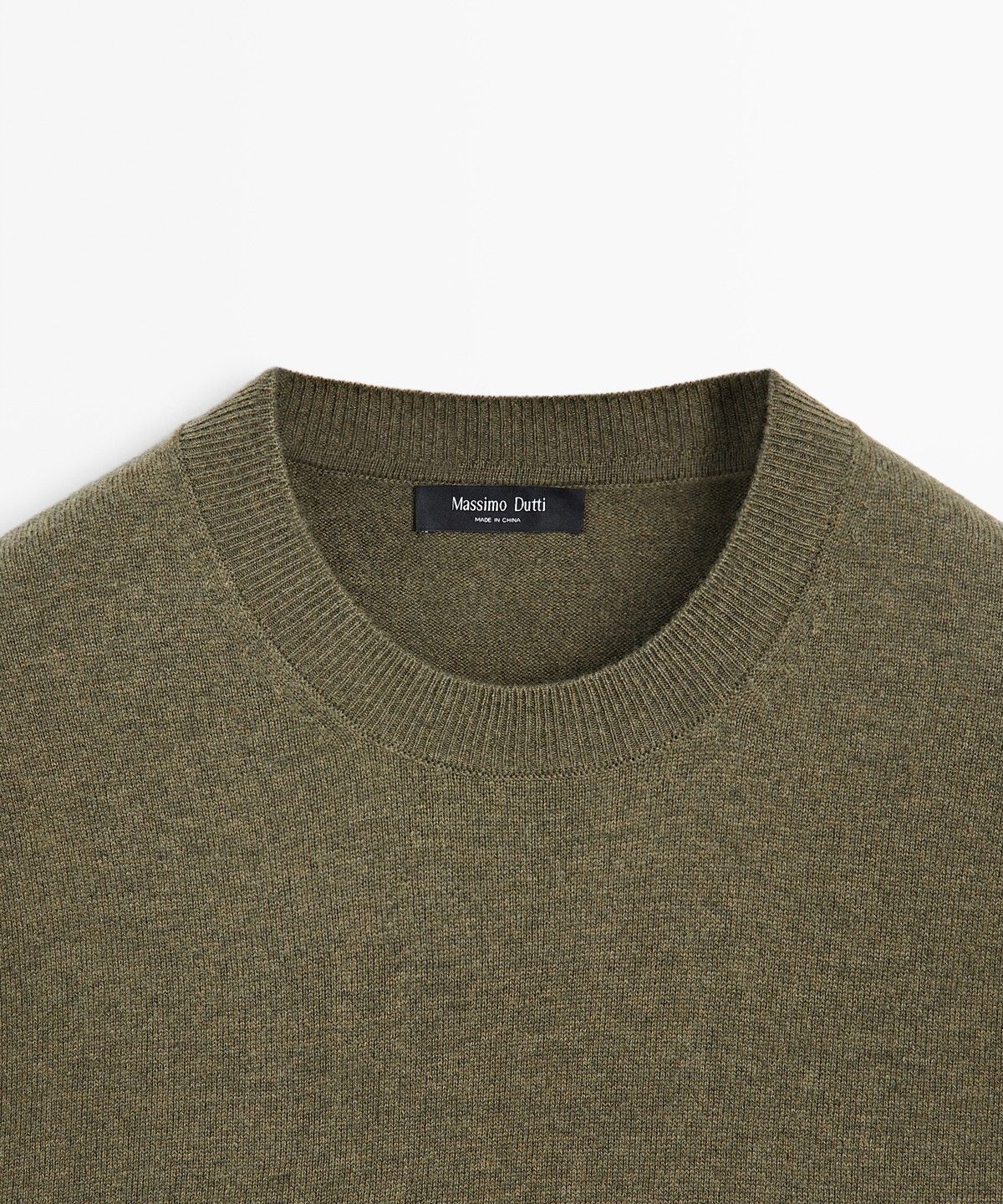 마시모두띠(MASSIMO DUTTI) 울 혼방 라운드넥 니트 스웨터