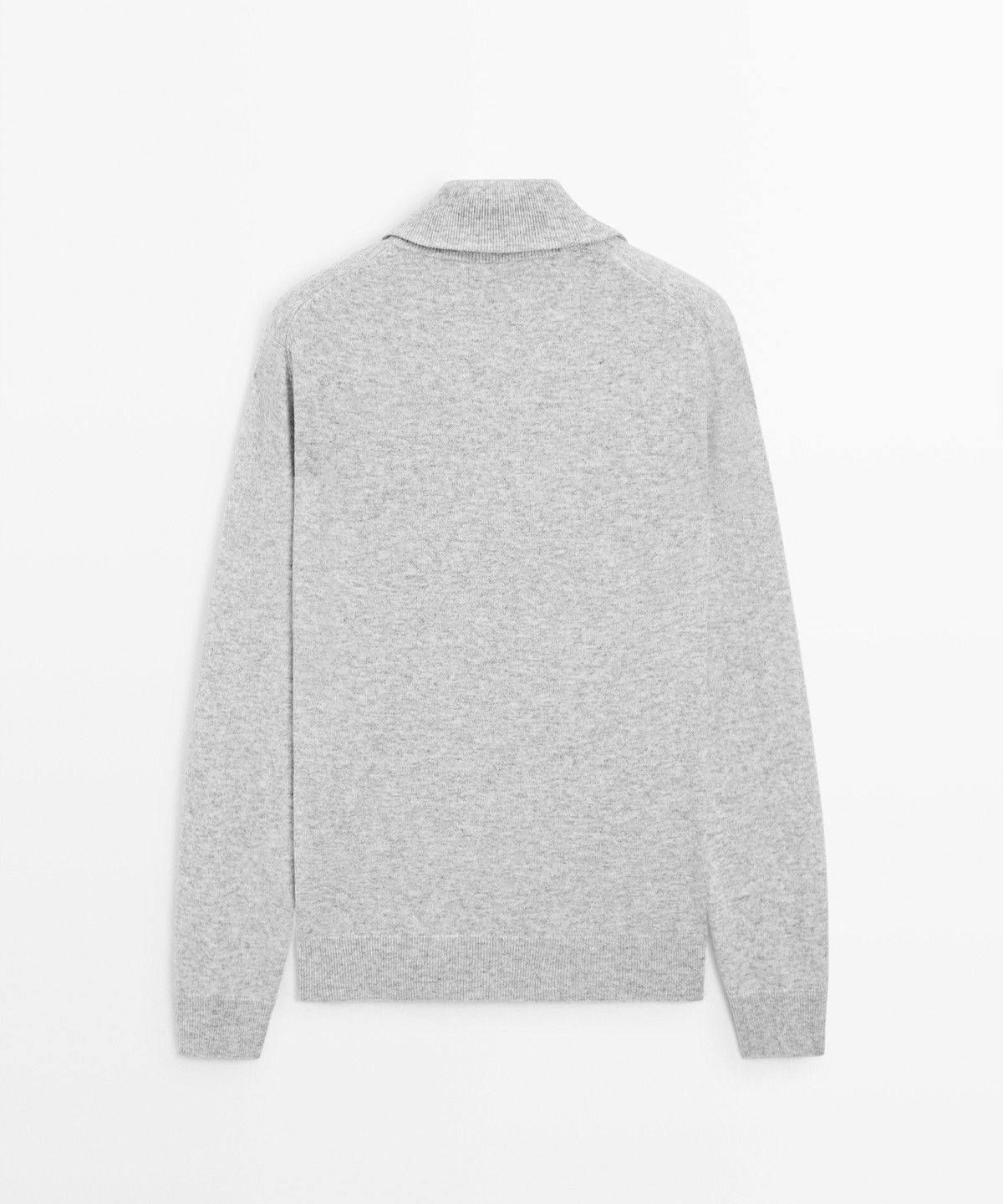 마시모두띠(MASSIMO DUTTI) 지퍼 디테일 모크넥 니트 스웨터