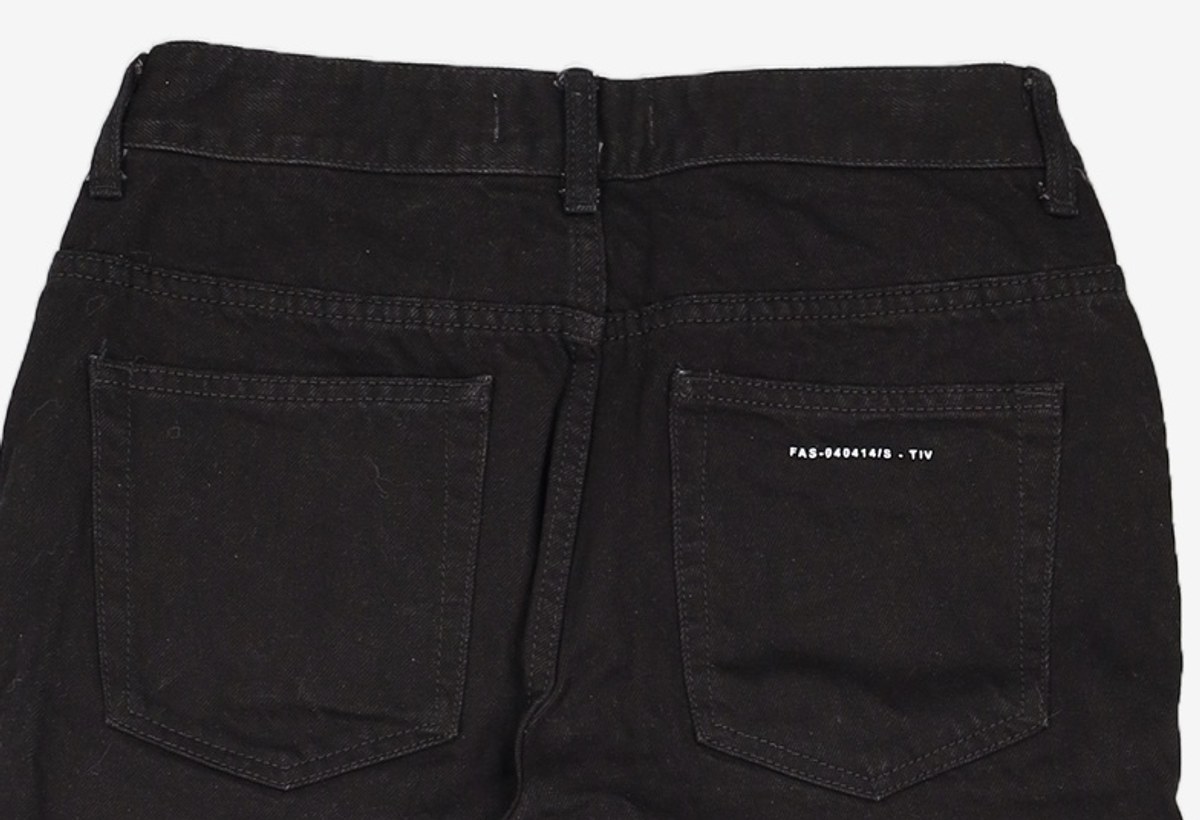 페이탈리즘(FATALISM) #0218 Black straight crop jean 46