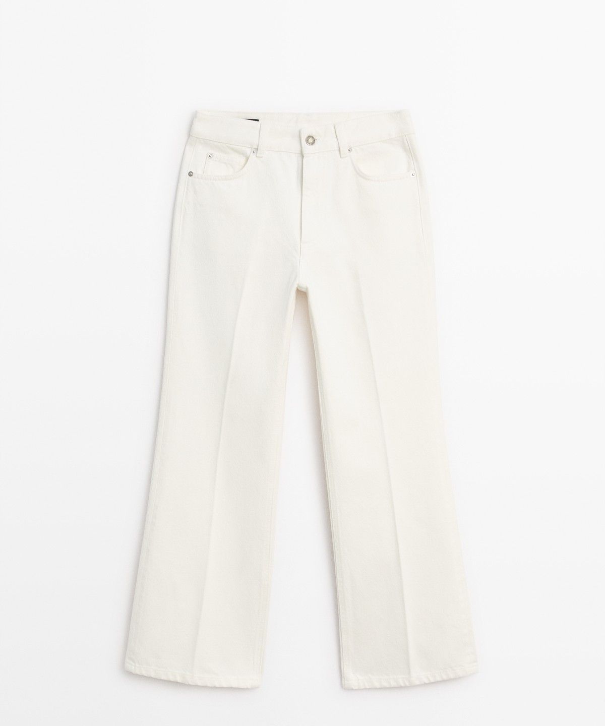 마시모두띠(MASSIMO DUTTI) 미드라이즈 플레어 크롭 진