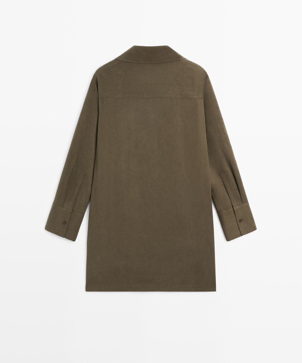 마시모두띠(MASSIMO DUTTI) 포켓 디테일 미니 셔츠 원피스