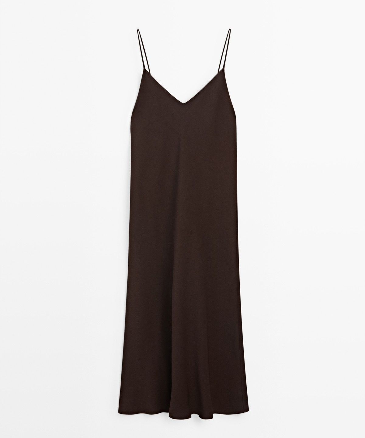 마시모두띠(MASSIMO DUTTI) 플루이드 스트랩 미디 원피스