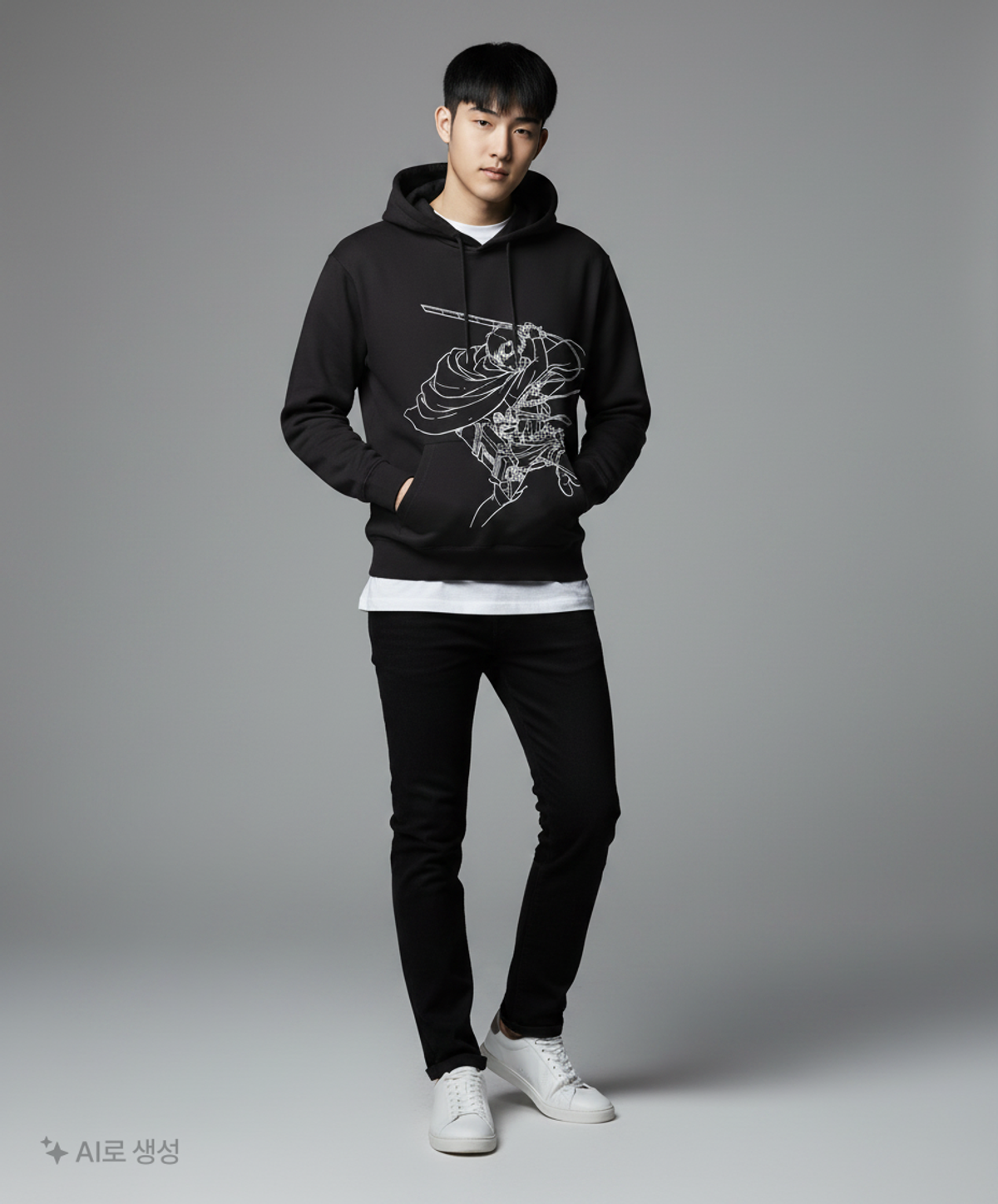 스파오(SPAO) 후드 티셔츠 XL