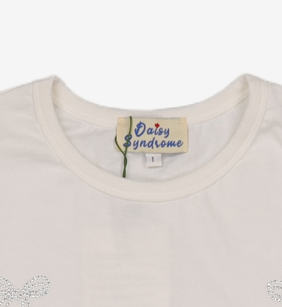 데이지신드롬(DAISY SYNDROME) DAISY RIBBON T-SHIRTS / White 1