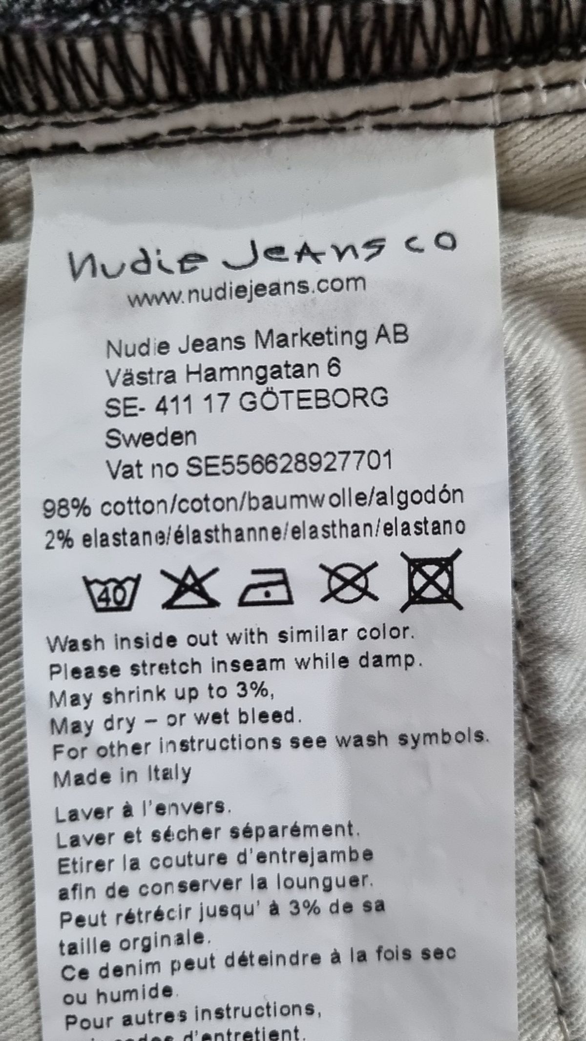 누디진(NUDIEJEANS) 청/데님 팬츠 31