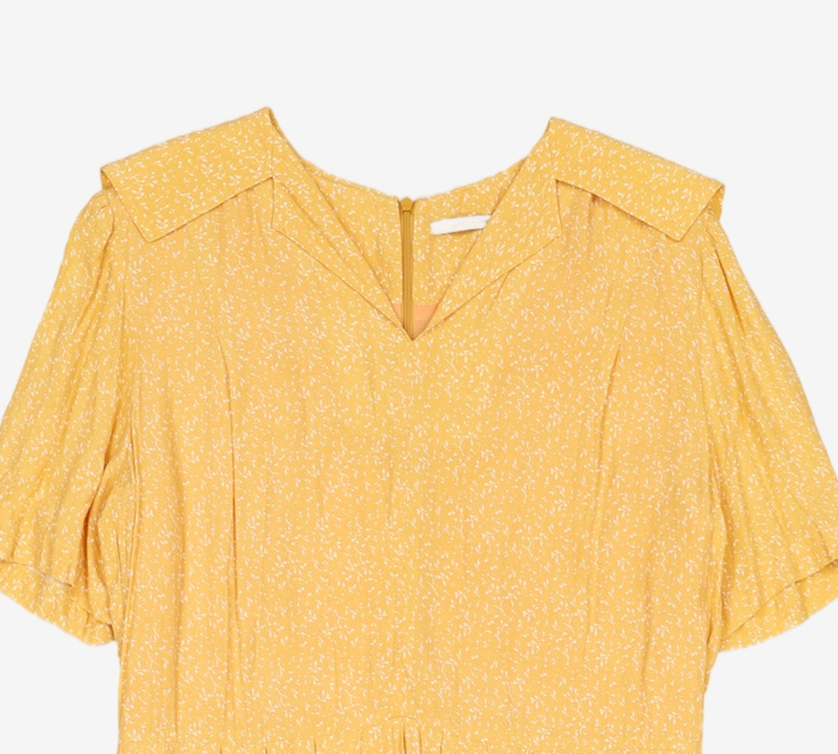 비뮤즈맨션(BEMUSE MANSION) Sailor collar tuck dress - Orange Flower FREE