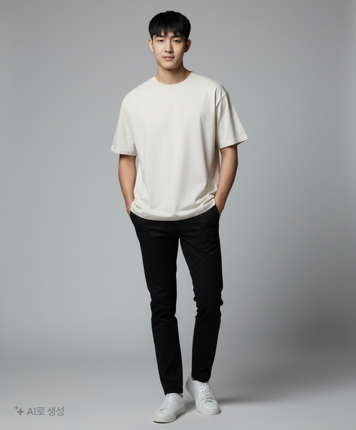 더니트컴퍼니(THEKNITCOMPANY) 디젤쭈리 세미오버핏 티셔츠 [크림] L